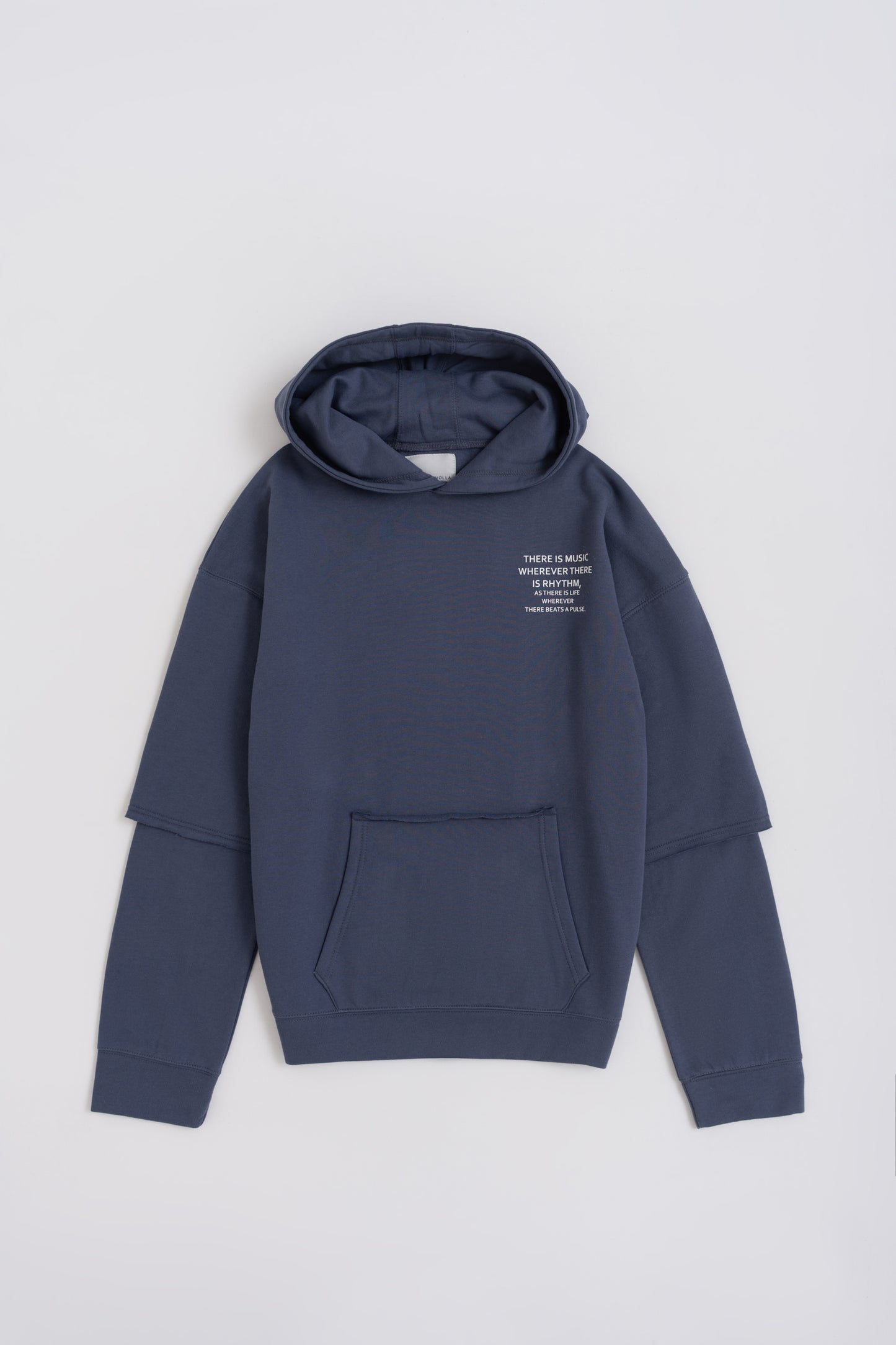 Dusky Blue Oversized Pullover Hoodie - Hustle N Holla