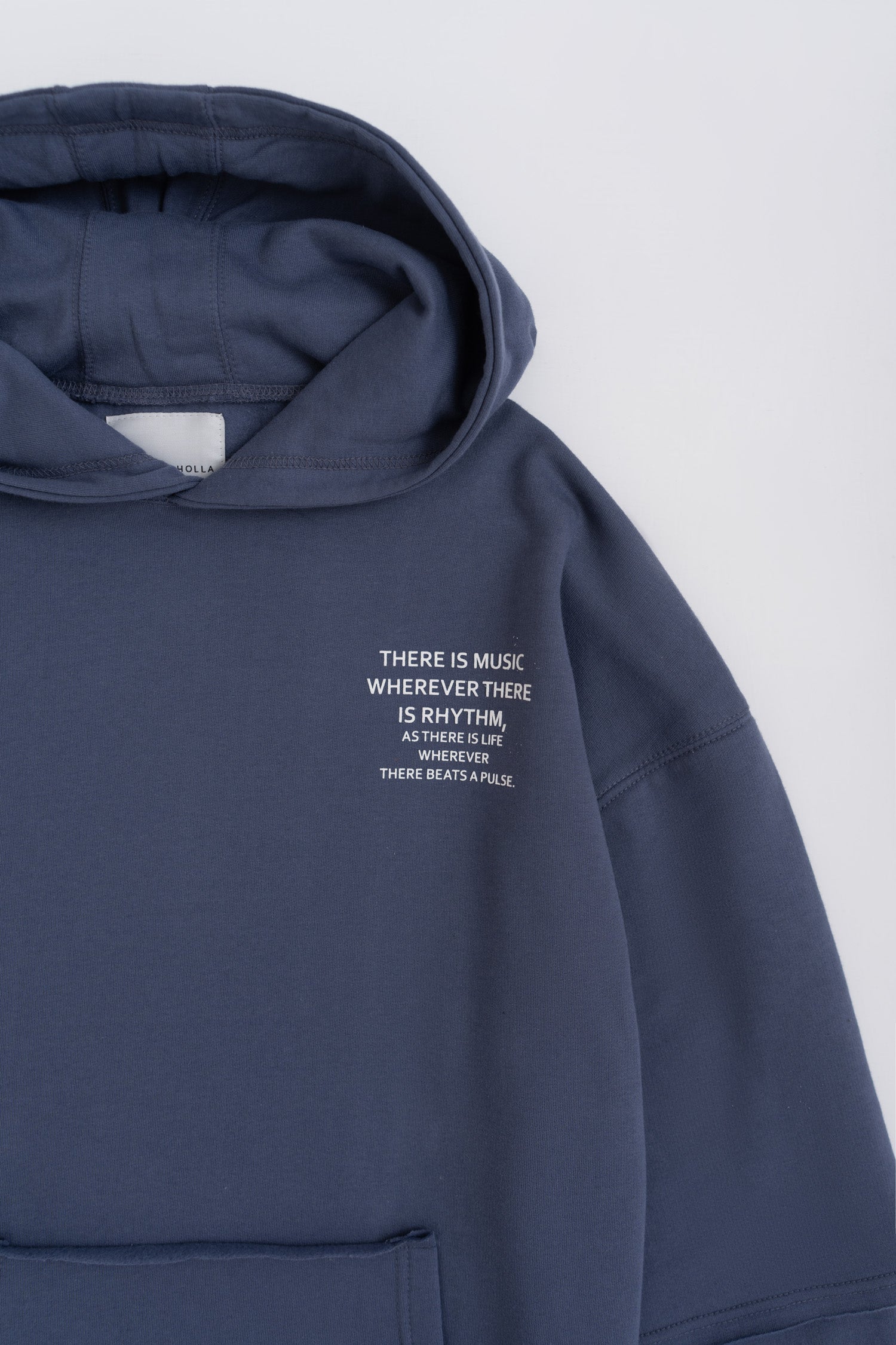 Dusky Blue Oversized Pullover Hoodie - Hustle N Holla