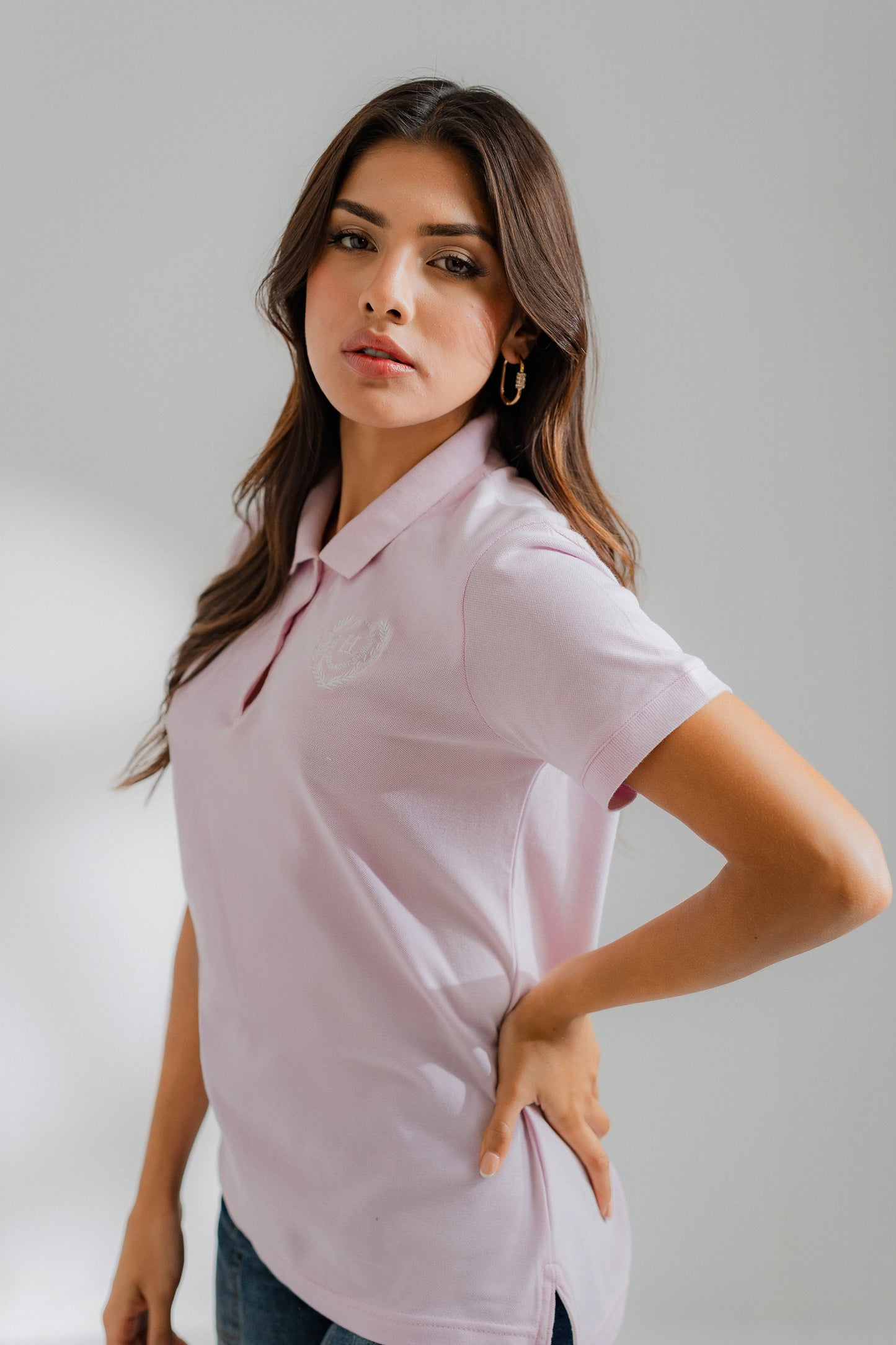 Light Pink Summer Polo Shirt