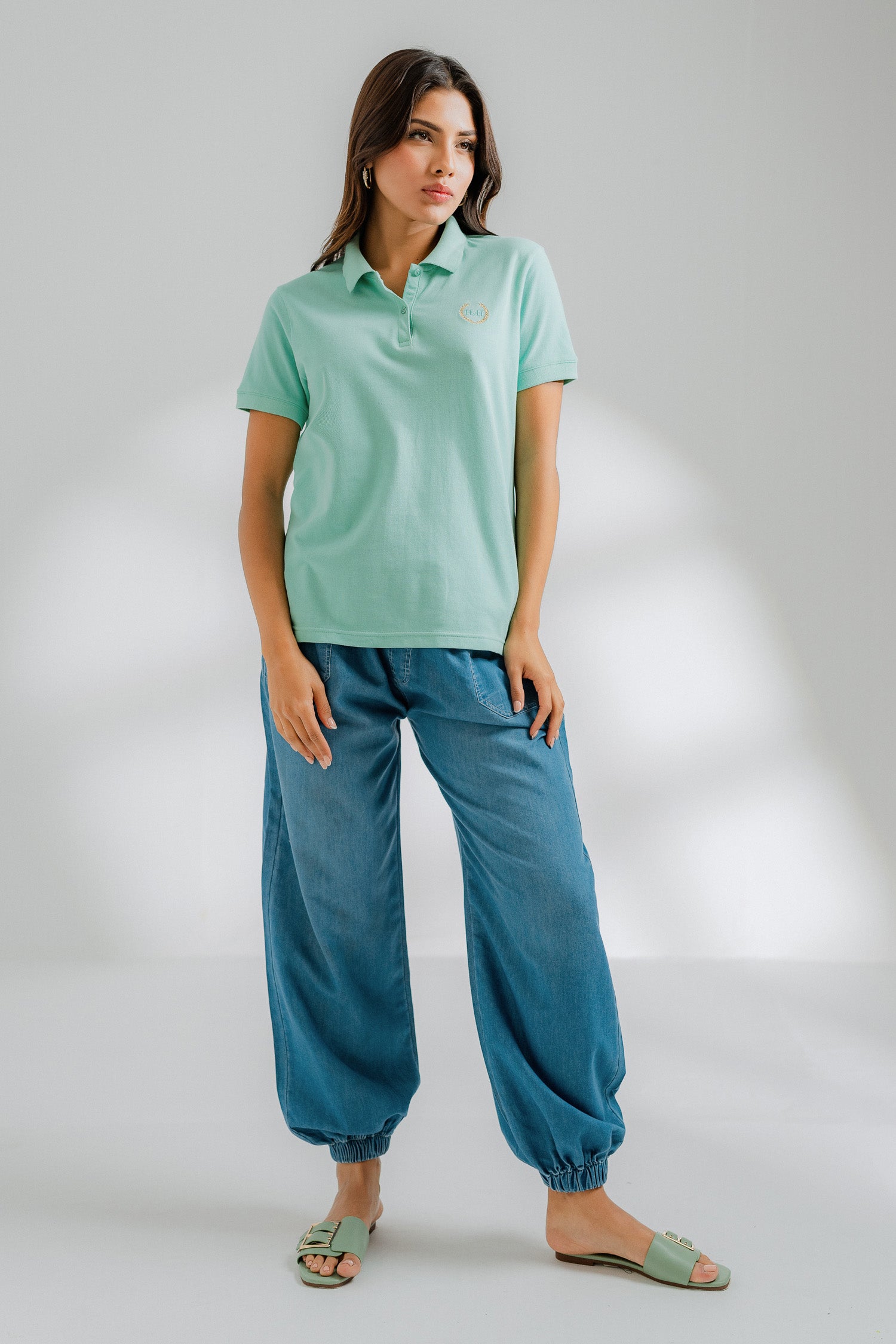 Aqua Green Minor Fault Polo Shirt - Hustle N Holla