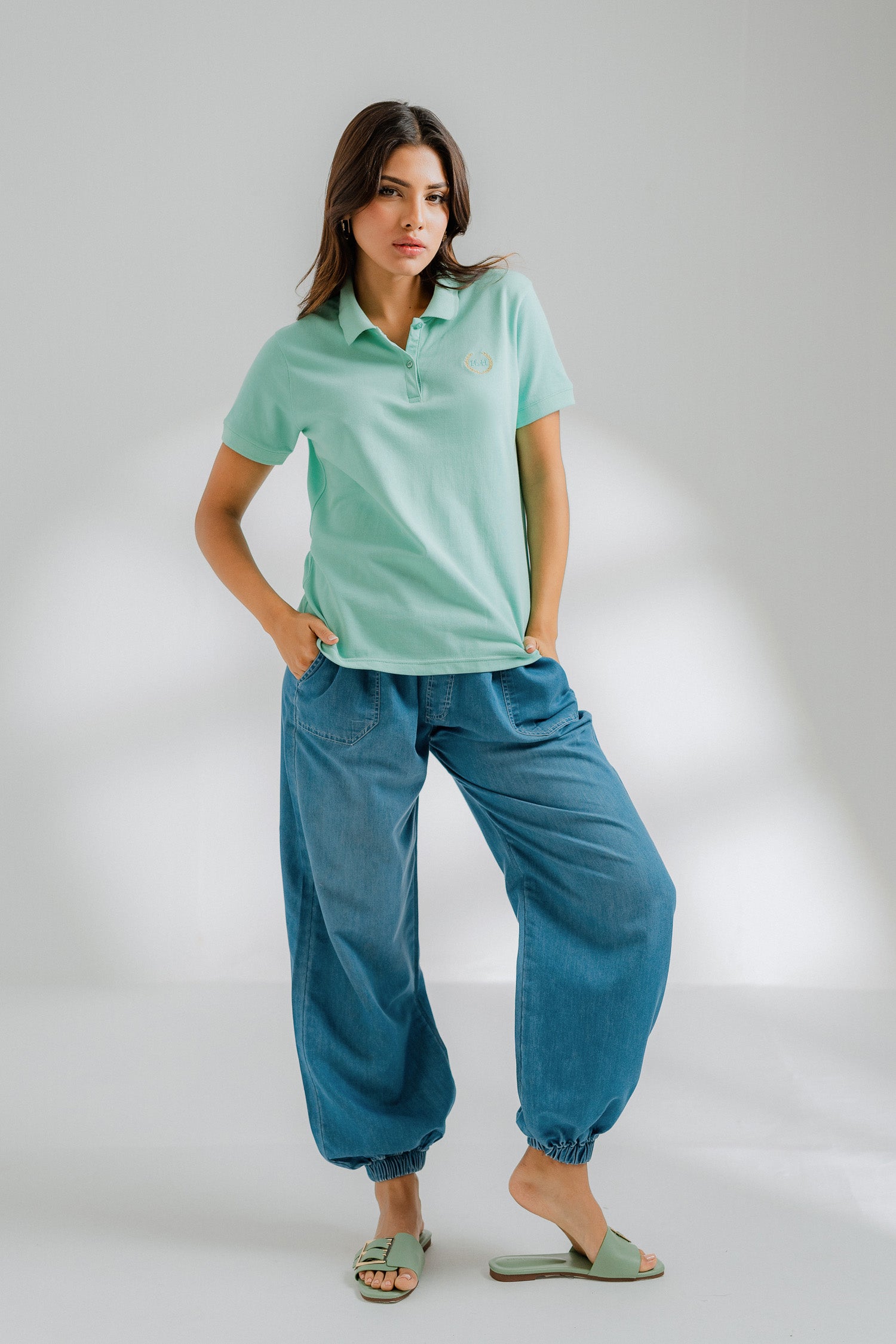 Aqua Green Minor Fault Polo Shirt - Hustle N Holla