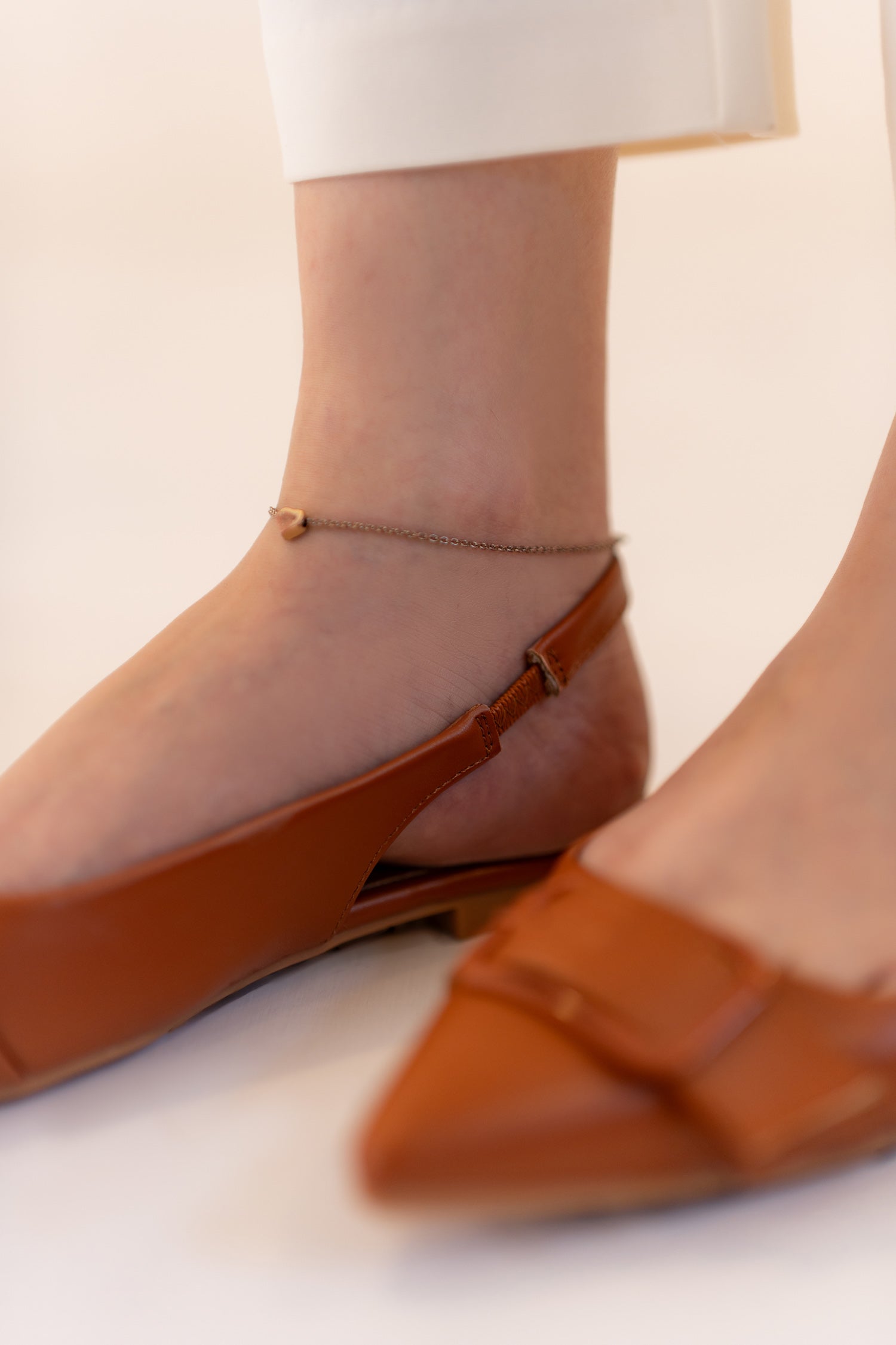 Tan Buckle Detail Flats - Hustle N Holla