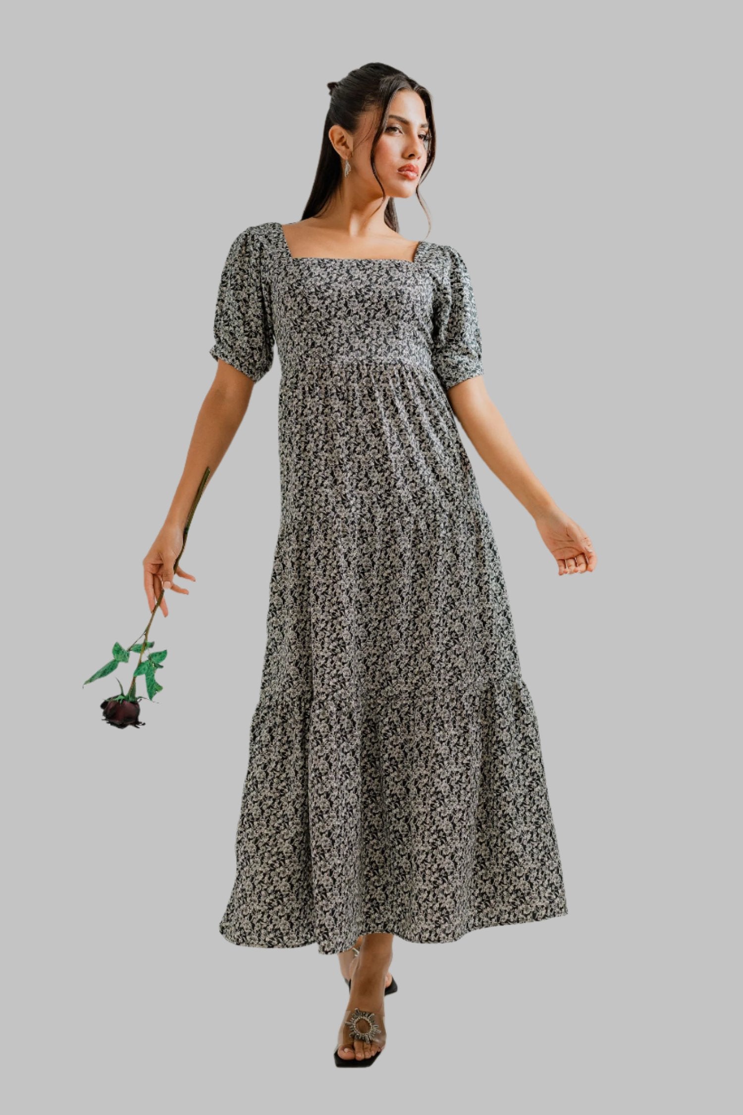 Printed Minor Fault Maxi Dress - Hustle N Holla