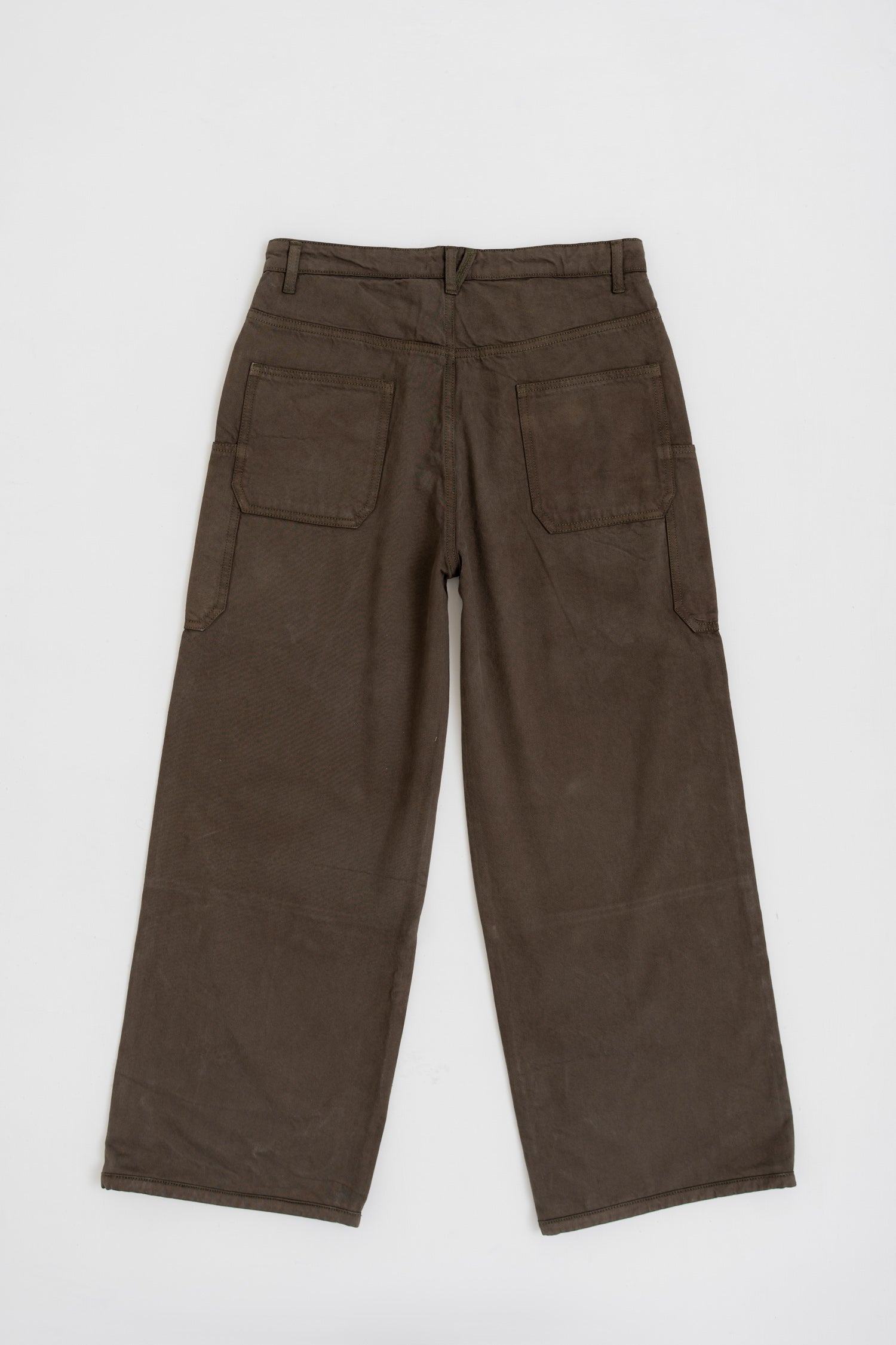 Olive Straight fit Twill Pants - Hustle N Holla