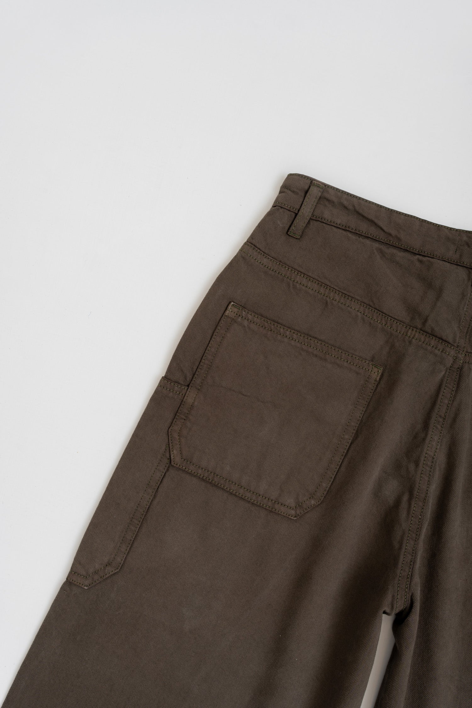 Olive Straight fit Twill Pants - Hustle N Holla
