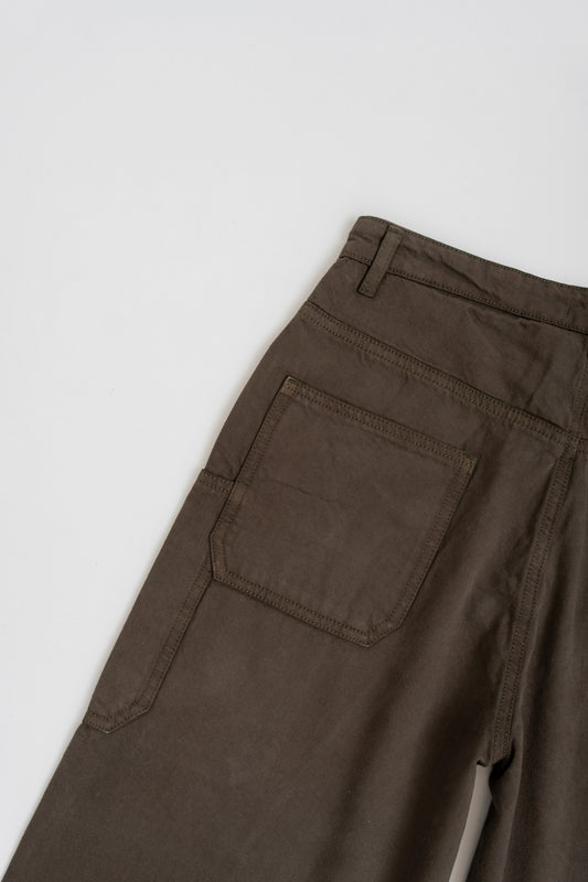 Olive Straight fit Twill Pants - Hustle N Holla