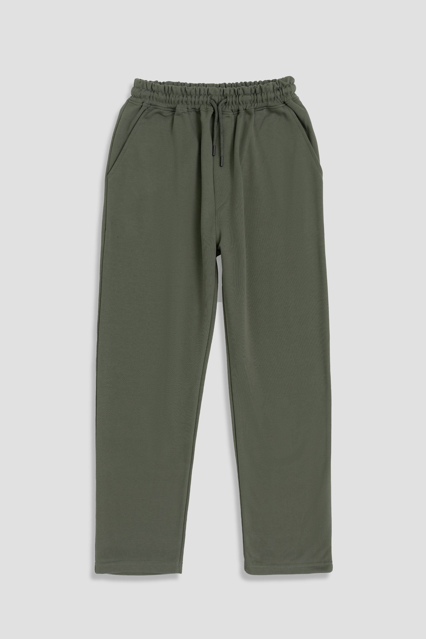 OLIVE GREEN COMFORT FIT KNITTED PANTS - Hustle N Holla