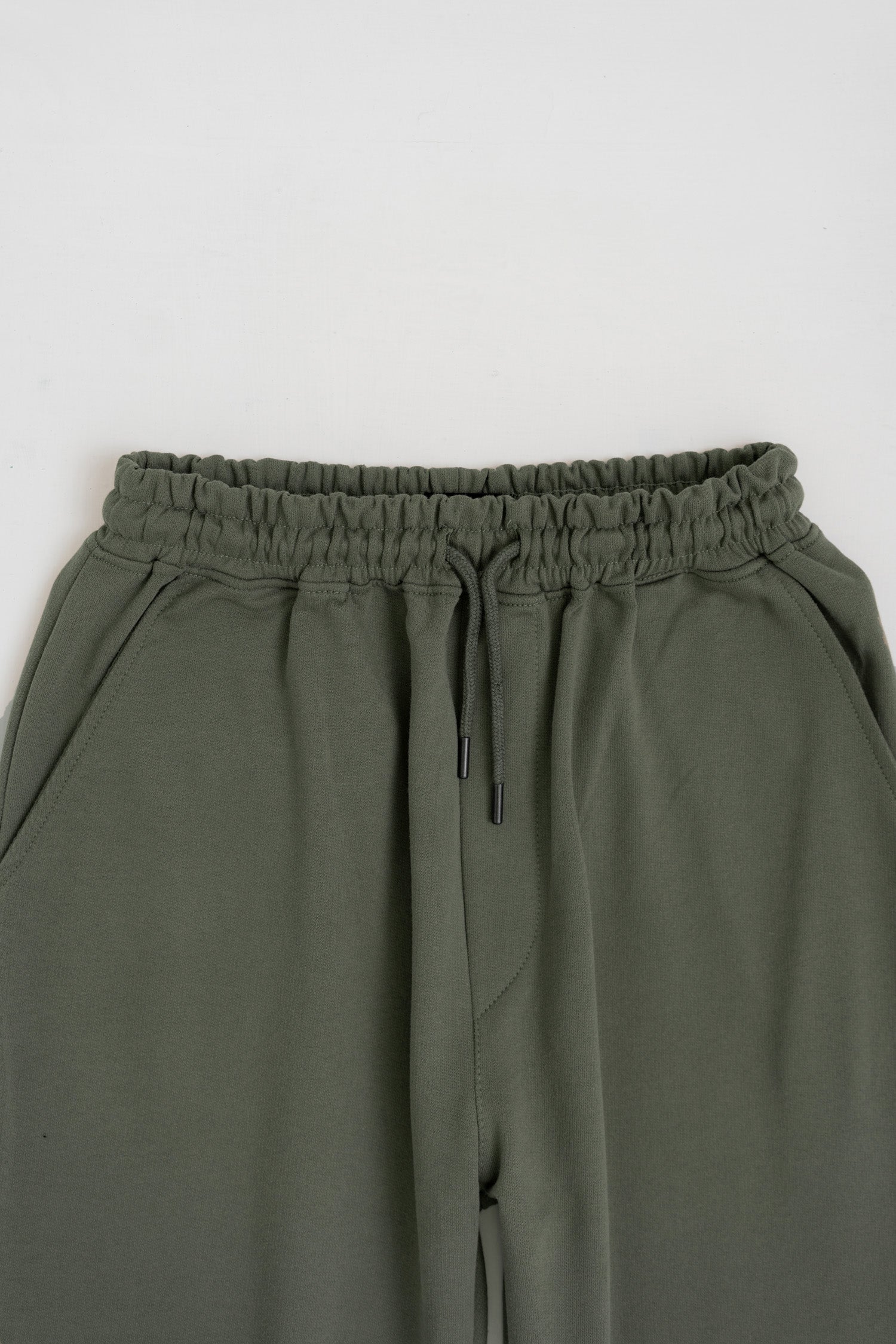 OLIVE GREEN COMFORT FIT KNITTED PANTS - Hustle N Holla