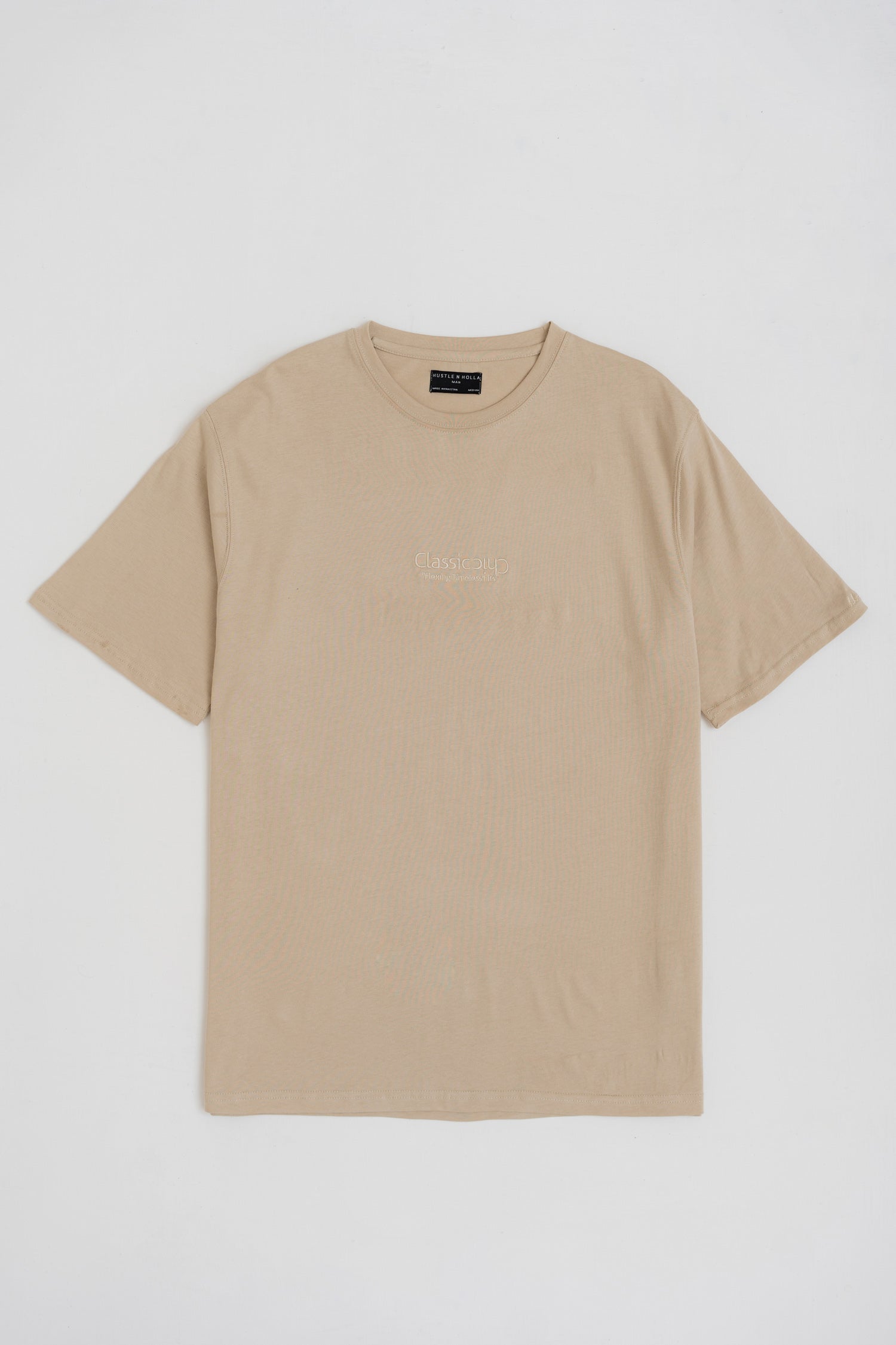 SAND REGULAR FIT EMBOIDERED T-SHIRT