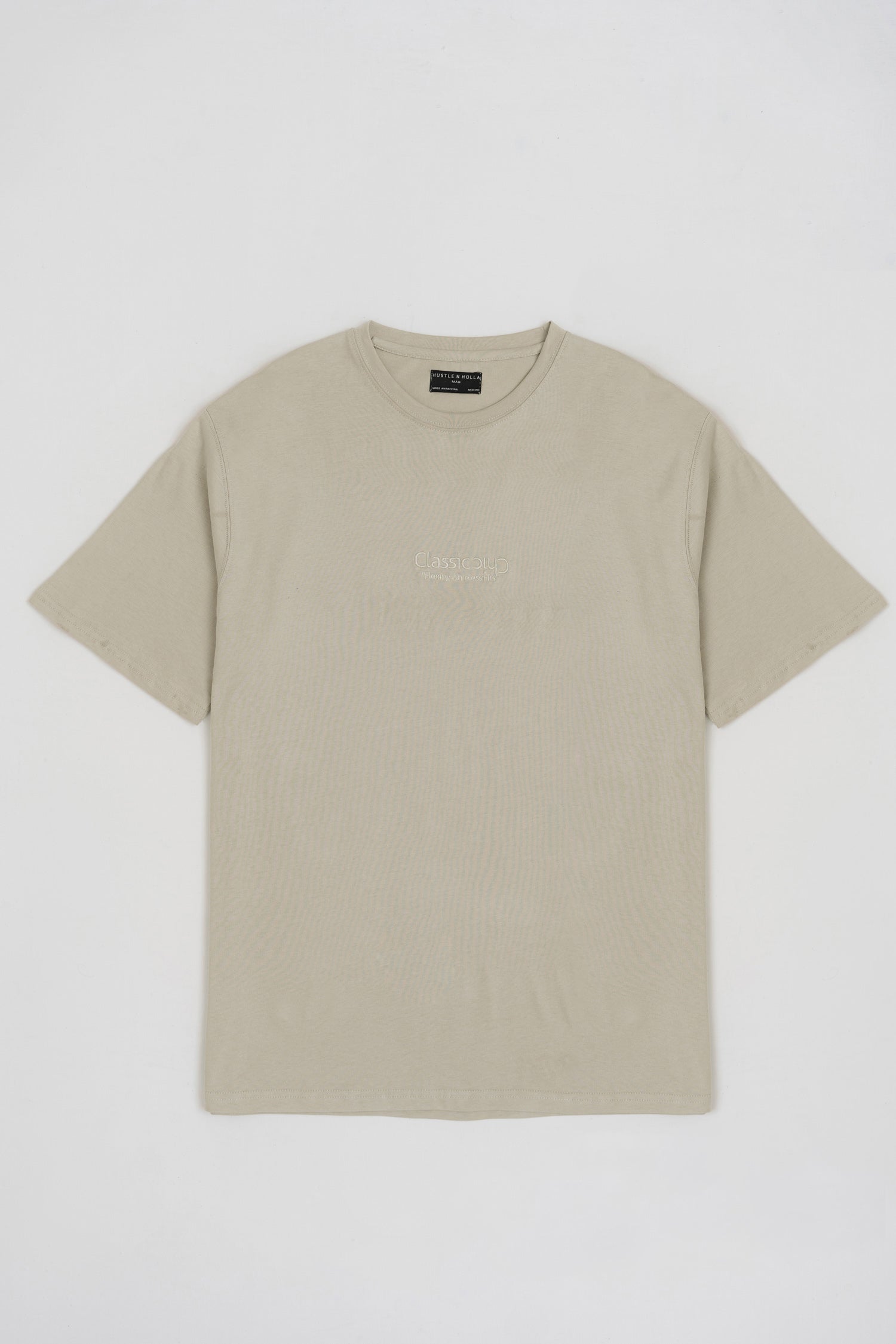 SAND REGULAR FIT EMBOIDERED T-SHIRT