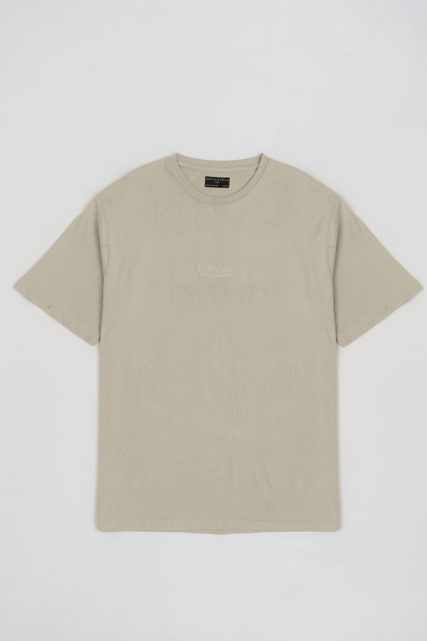 SAND REGULAR FIT EMBOIDERED T-SHIRT