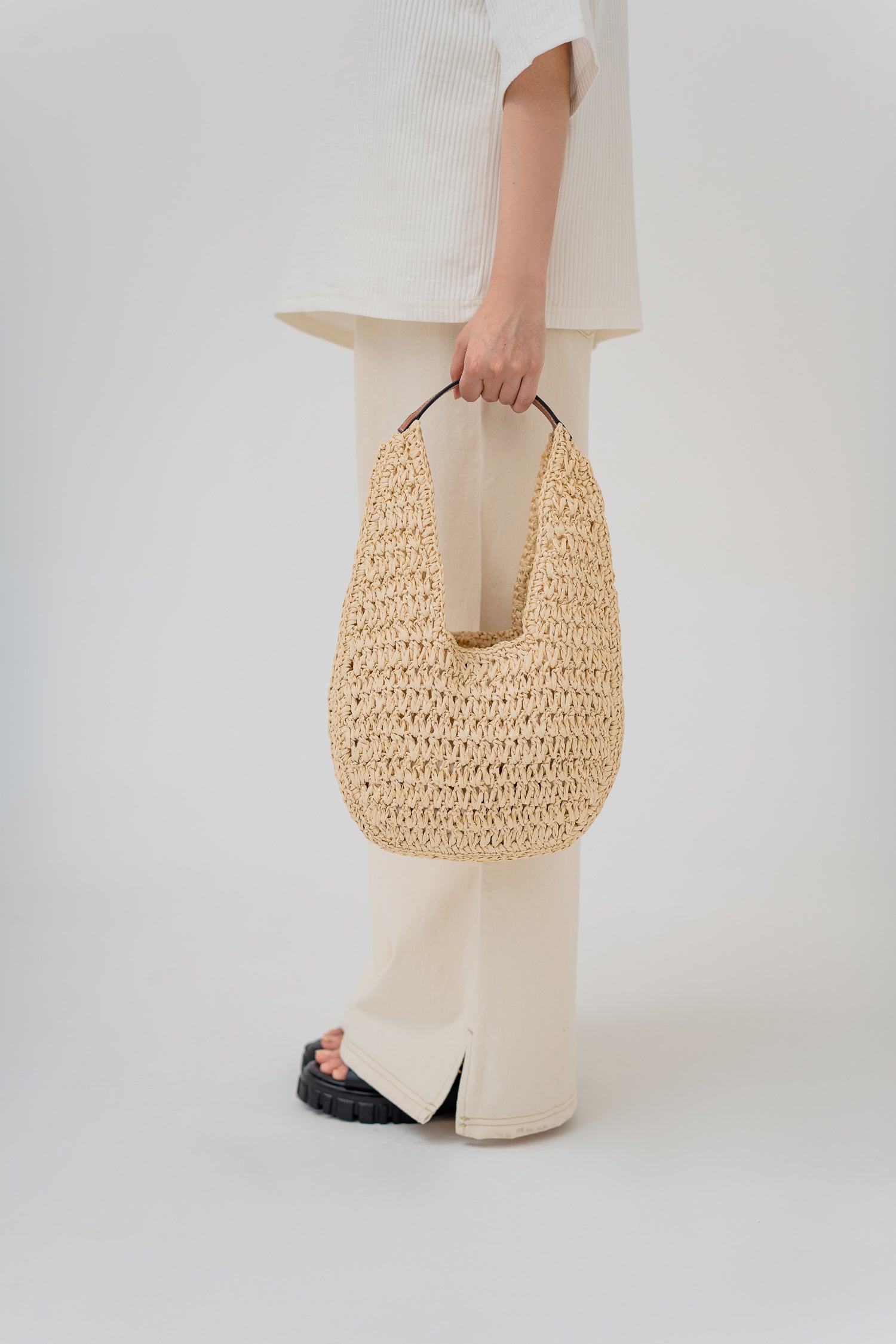 Handmade Contrast Crochet Bag - Hustle N Holla