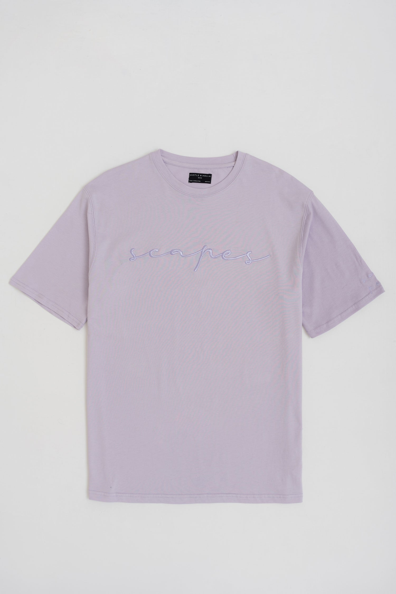 LILAC REGULAR FIT EMBROIDERED T-SHIRT