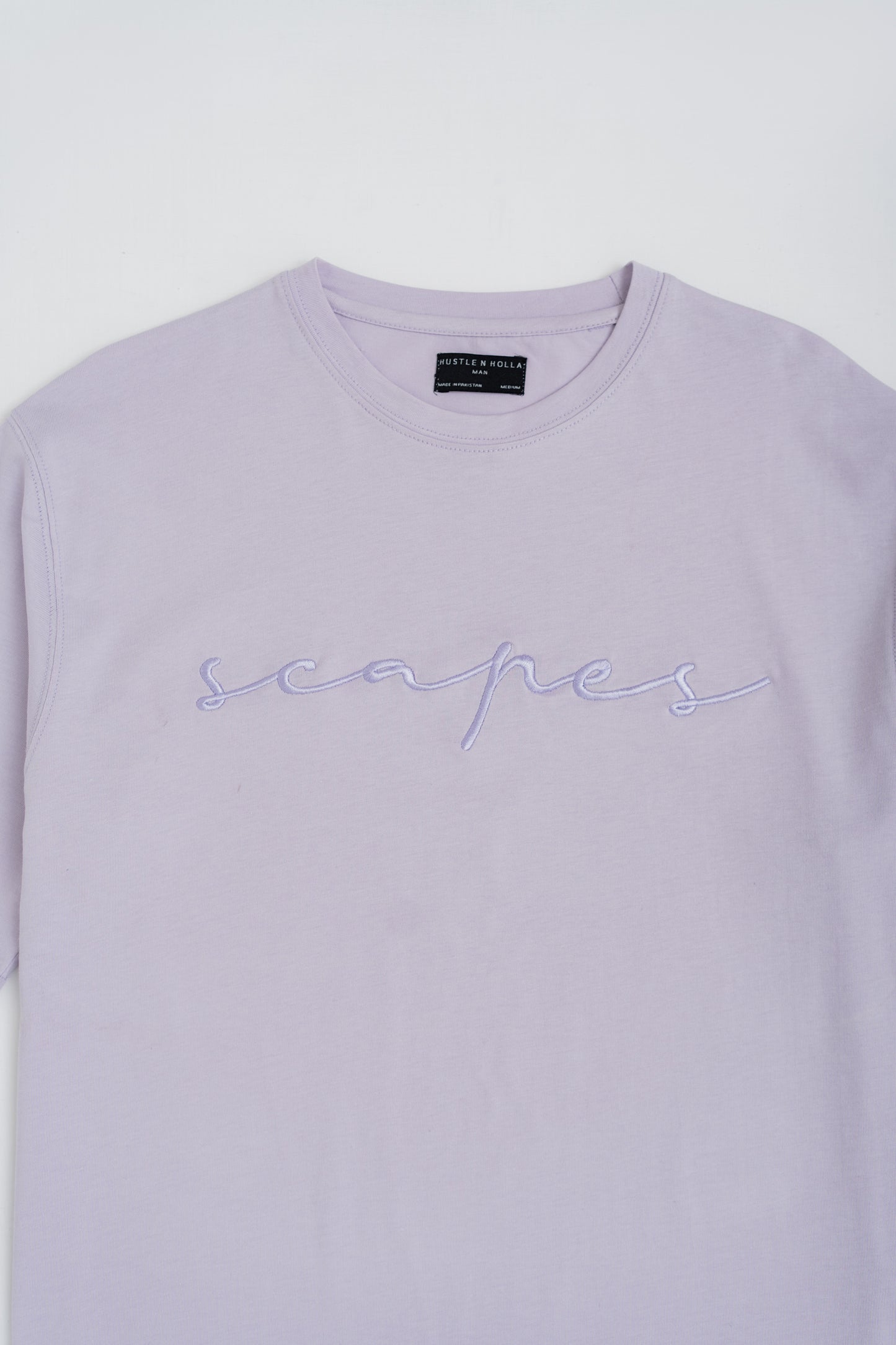 LILAC REGULAR FIT EMBROIDERED T-SHIRT - Hustle N Holla