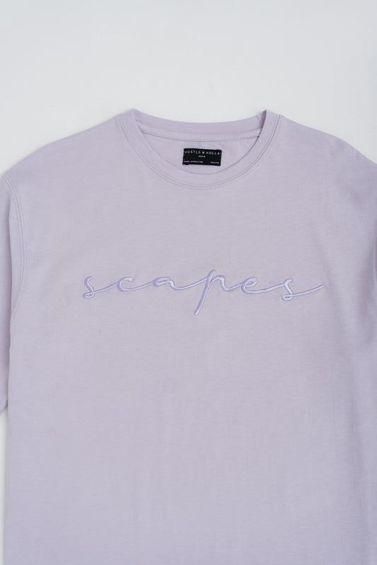 LILAC REGULAR FIT EMBROIDERED T-SHIRT - Hustle N Holla