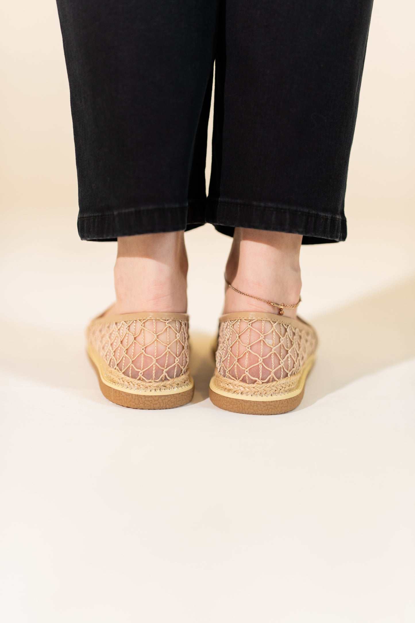 Beige Mesh ESPADRILLES LOAFERS - Hustle N Holla