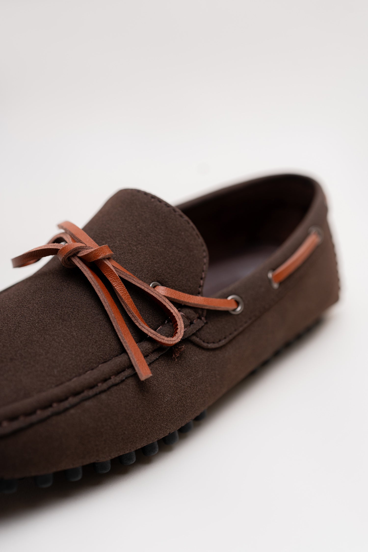 Coffee Suede Laced Loafers - Hustle N Holla