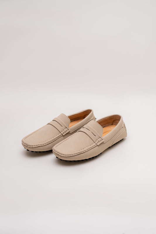 BEIGE PENNY LOAFERS - Hustle N Holla