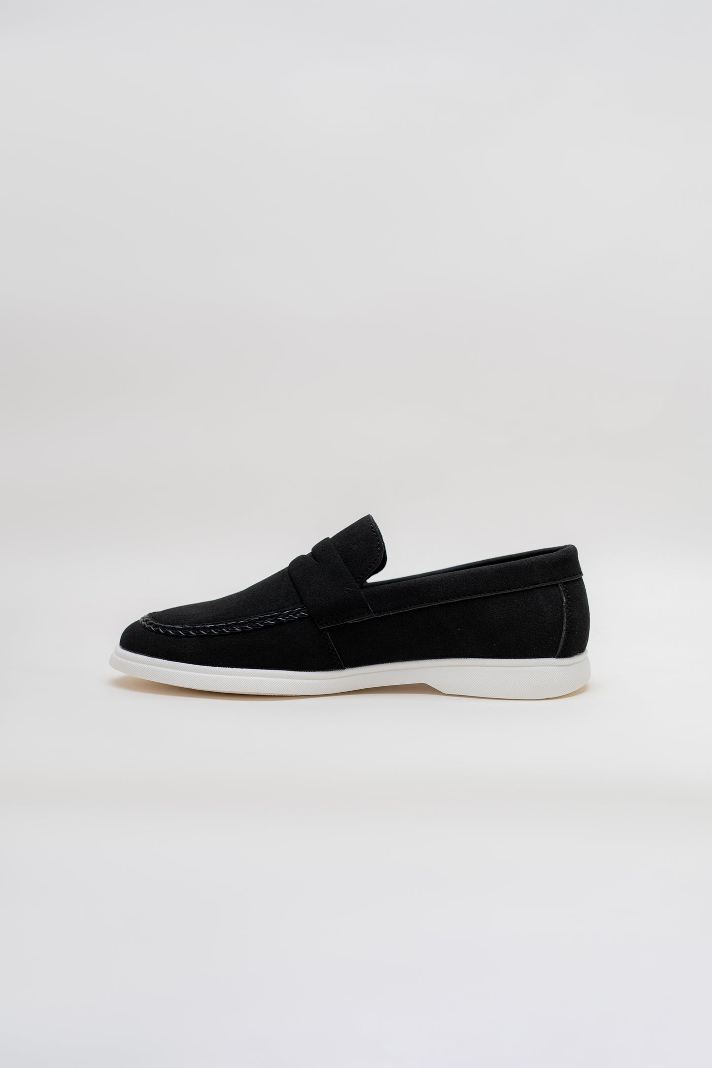 BLACK SUEDE PENNY LOAFERS - Hustle N Holla