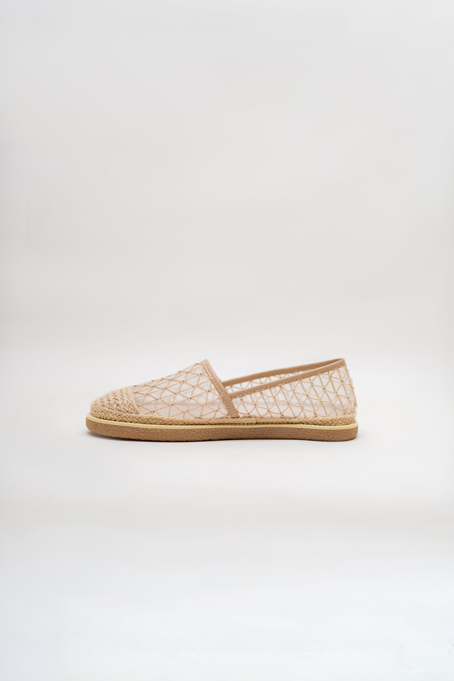 OFF WHITE Mesh ESPADRILLES LOAFERS - Hustle N Holla