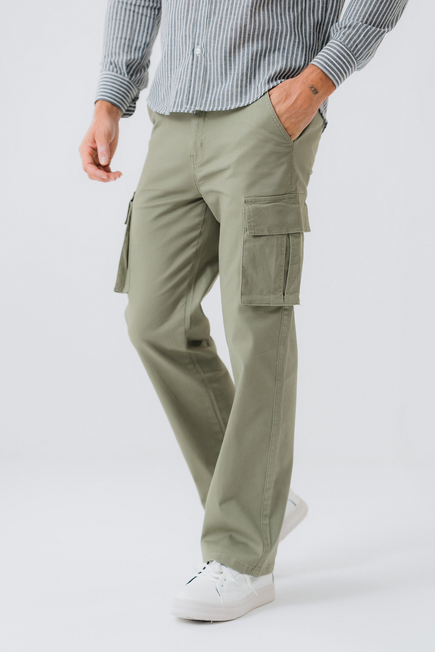 Olive Green Chino Pants