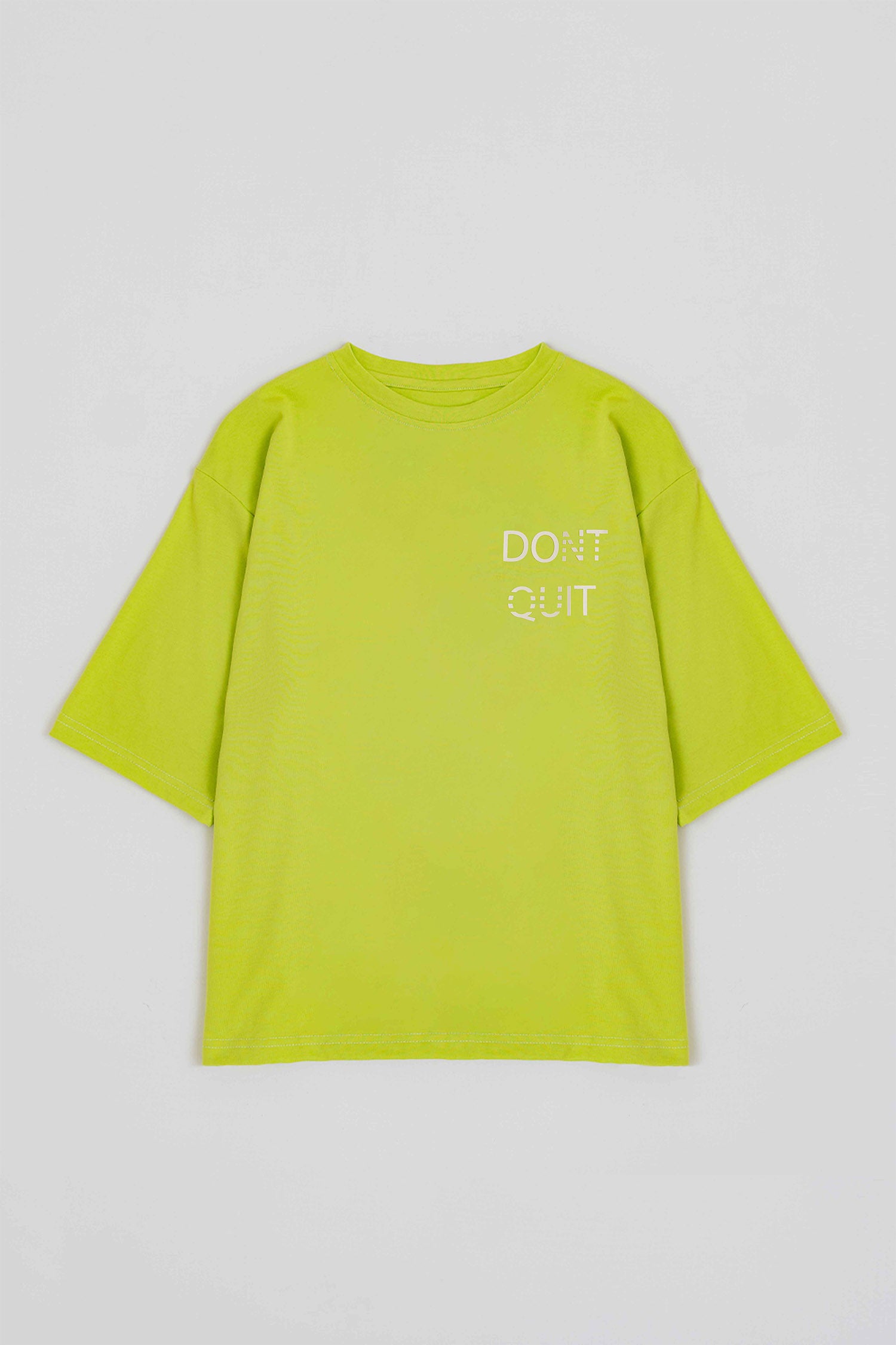 NEON GREEN RELAXED FIT STATEMENT T-SHIRT