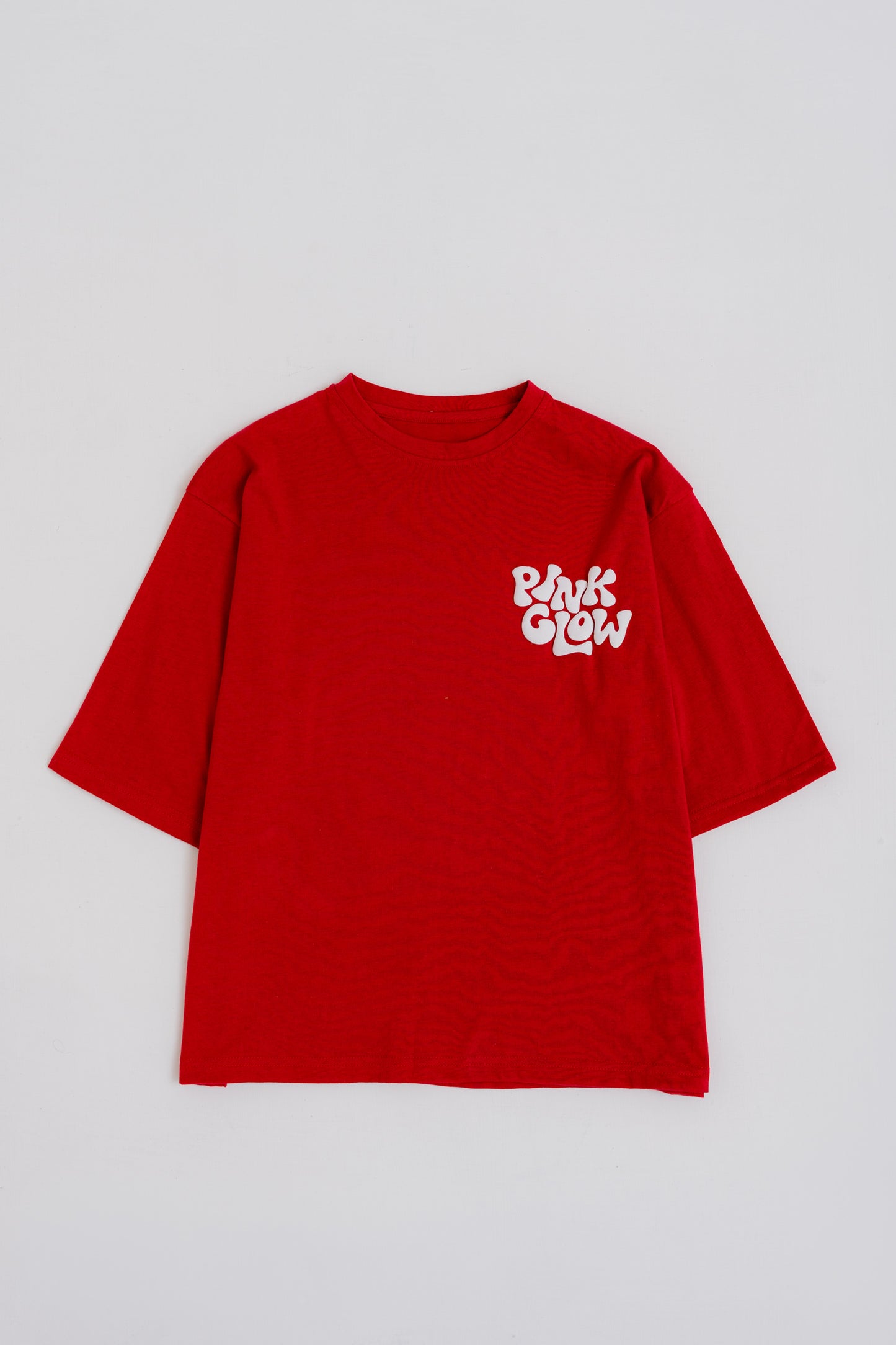 RED RELAXED FIT STATEMENT T-SHIRT - Hustle N Holla