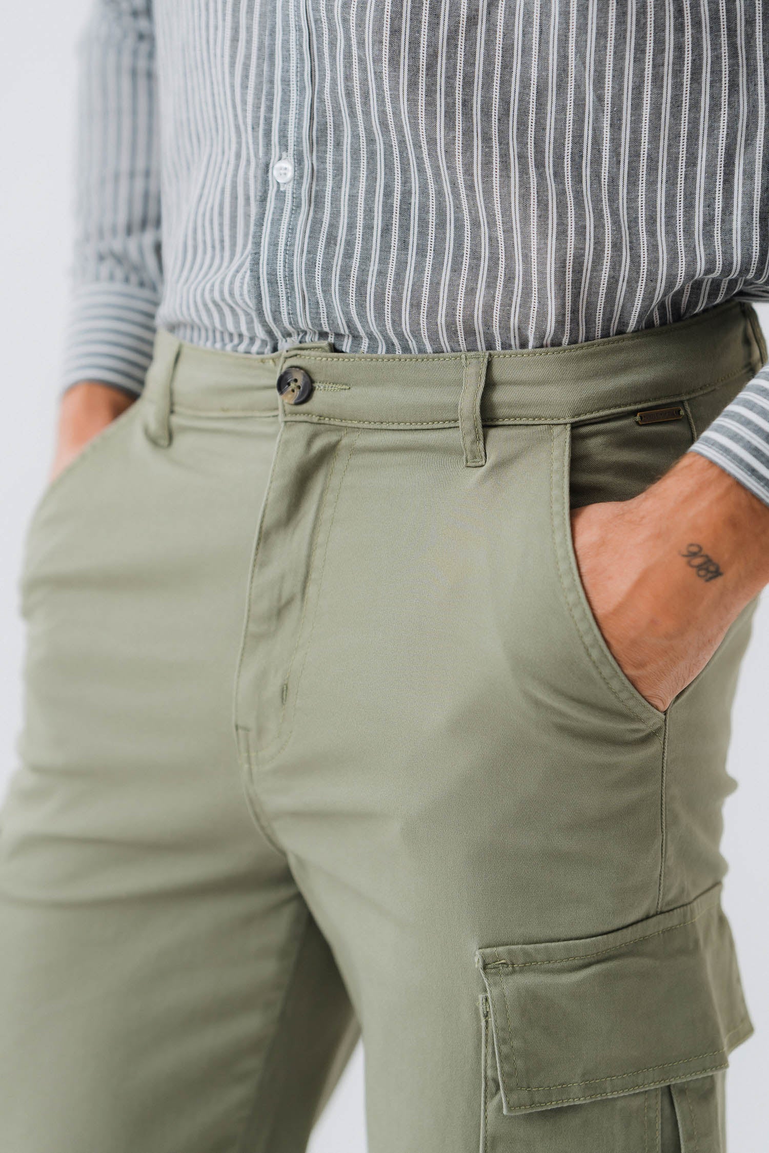 Olive Green Chino Pants