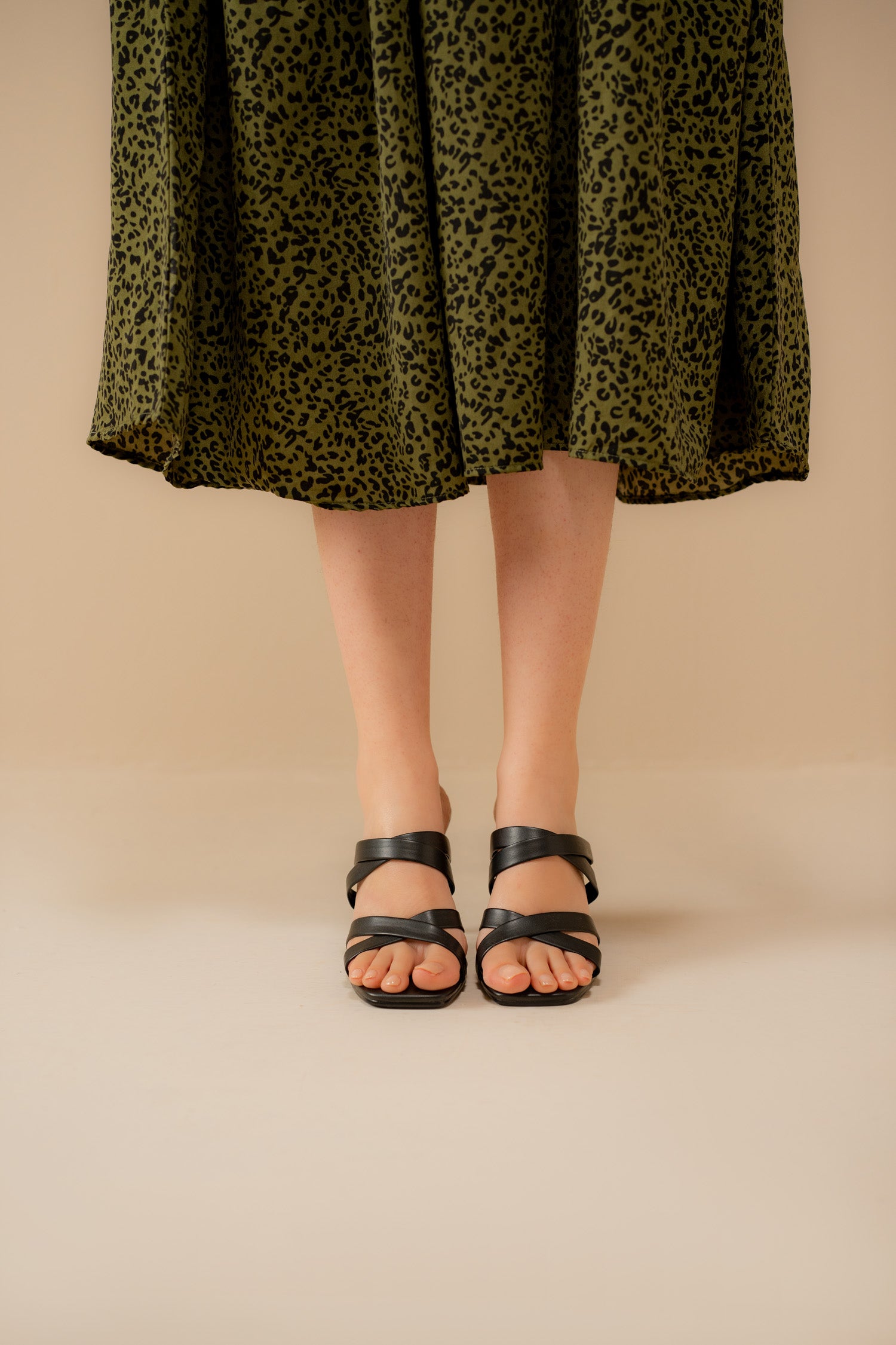 Double Criss-Cross Strappy Heels - Hustle N Holla