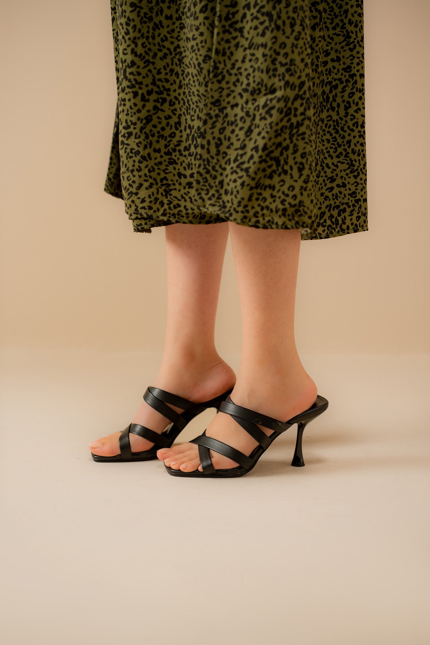Double Criss-Cross Strappy Heels - Hustle N Holla