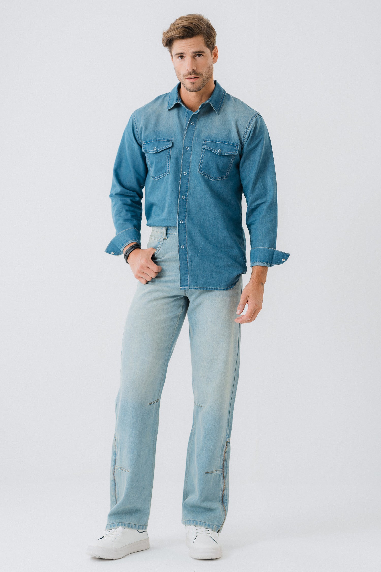 The Blue Grey Denim Jeans - Buy The Blue Grey Denim Jeans online in India
