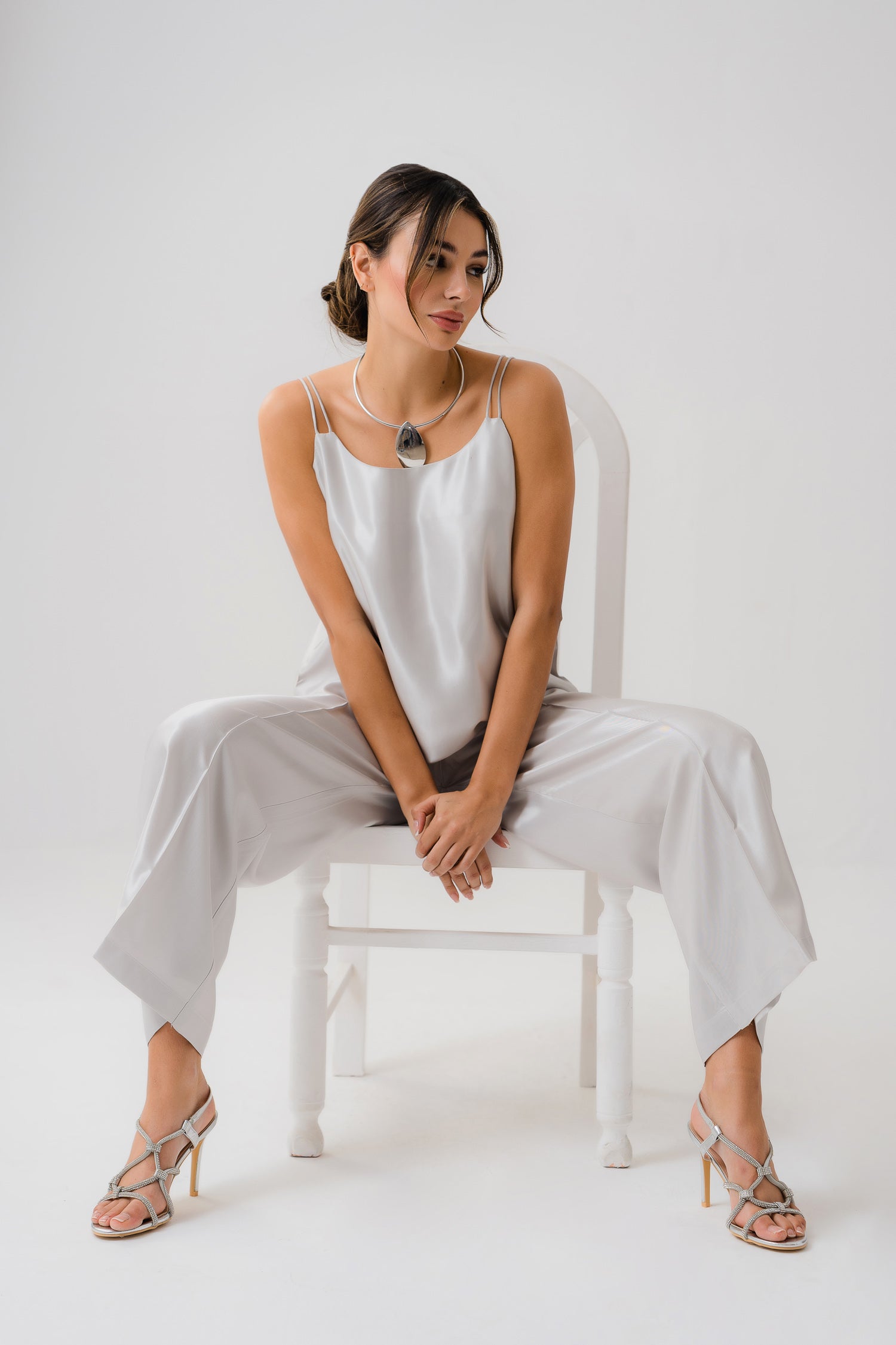 Strappy Silk Top - Hustle N Holla