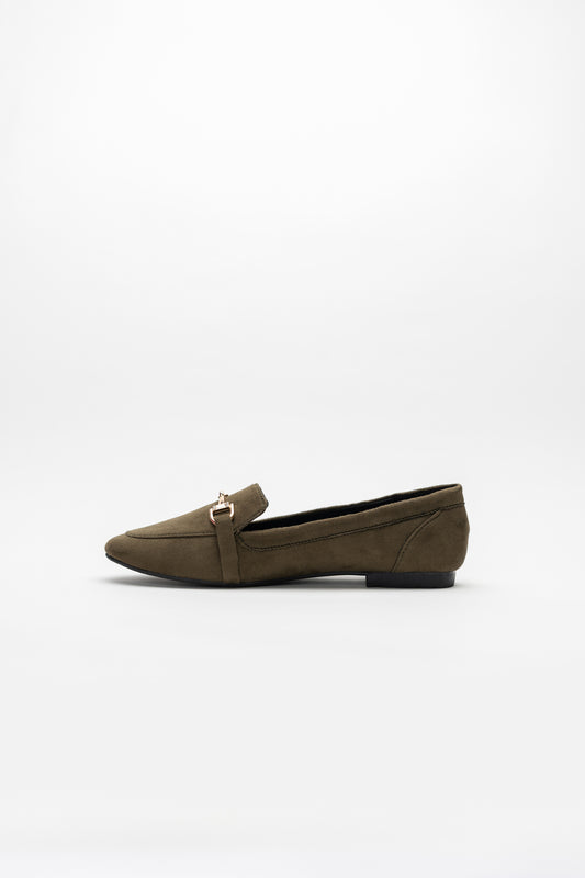 Olive Green Suede Loafers - Hustle N Holla