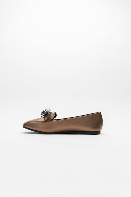 Bronze Metallic Loafers - Hustle N Holla