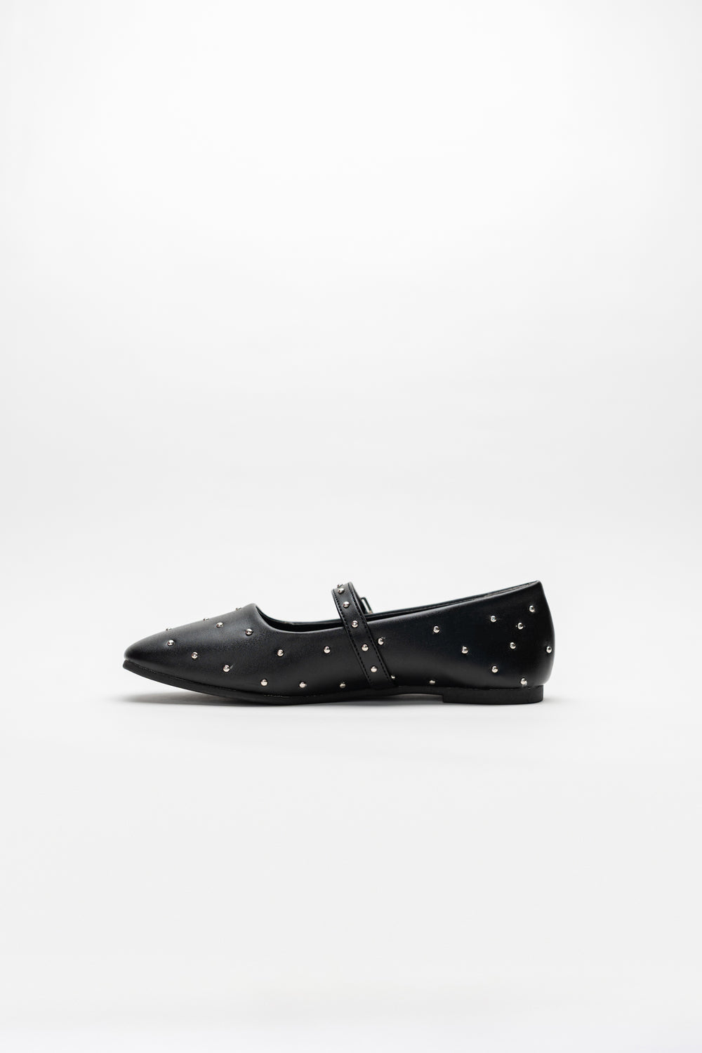 Black Studded Mary Jane Flats - Hustle N Holla