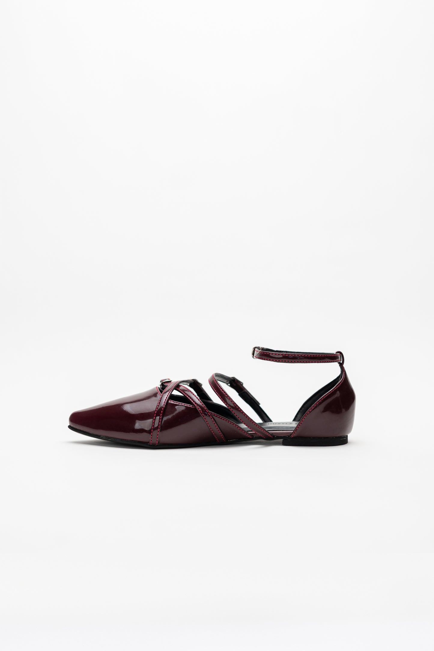 Burgundy Slingback Flats - Hustle N Holla