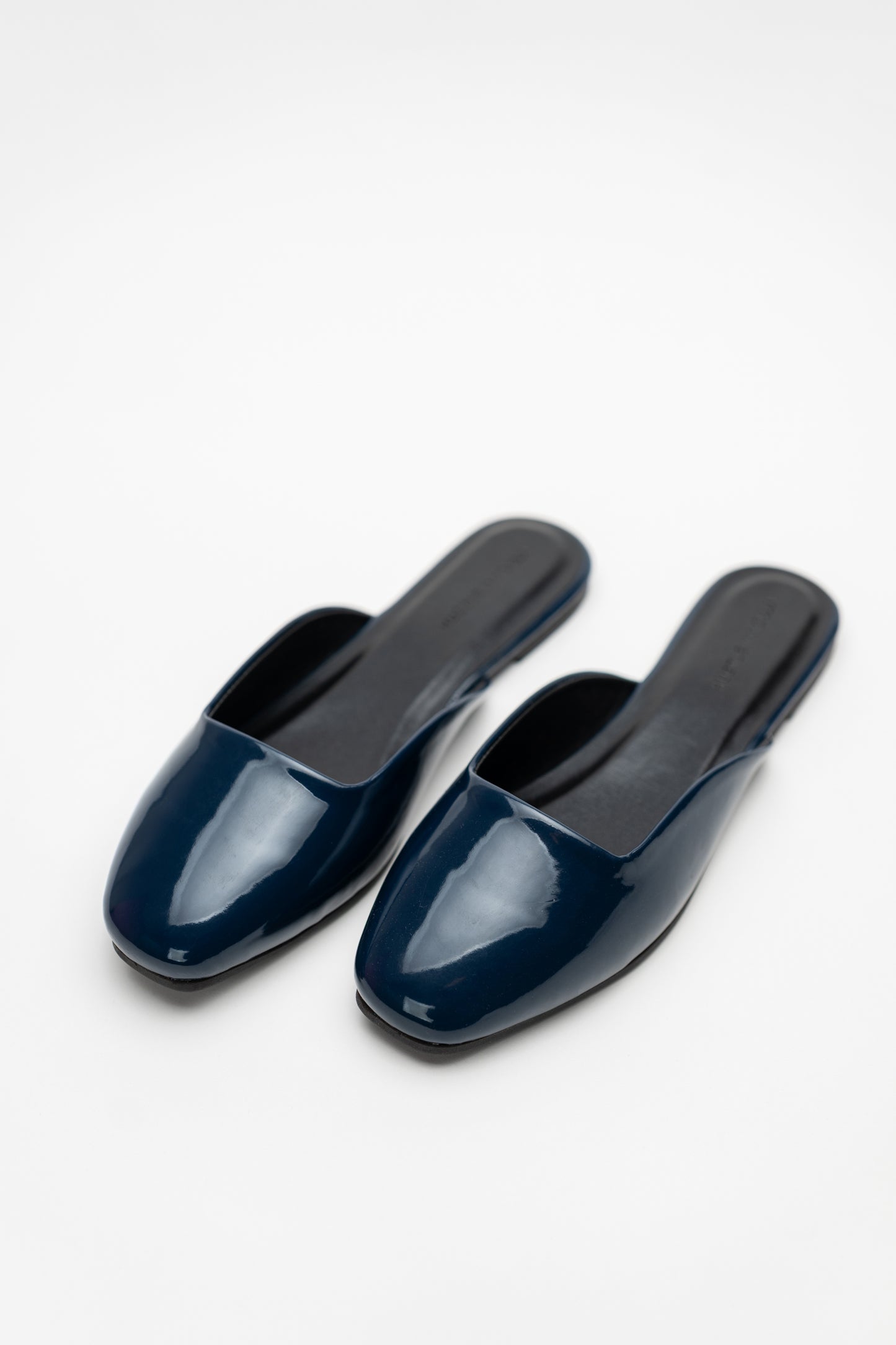 Navy Metallic Mules - Hustle N Holla