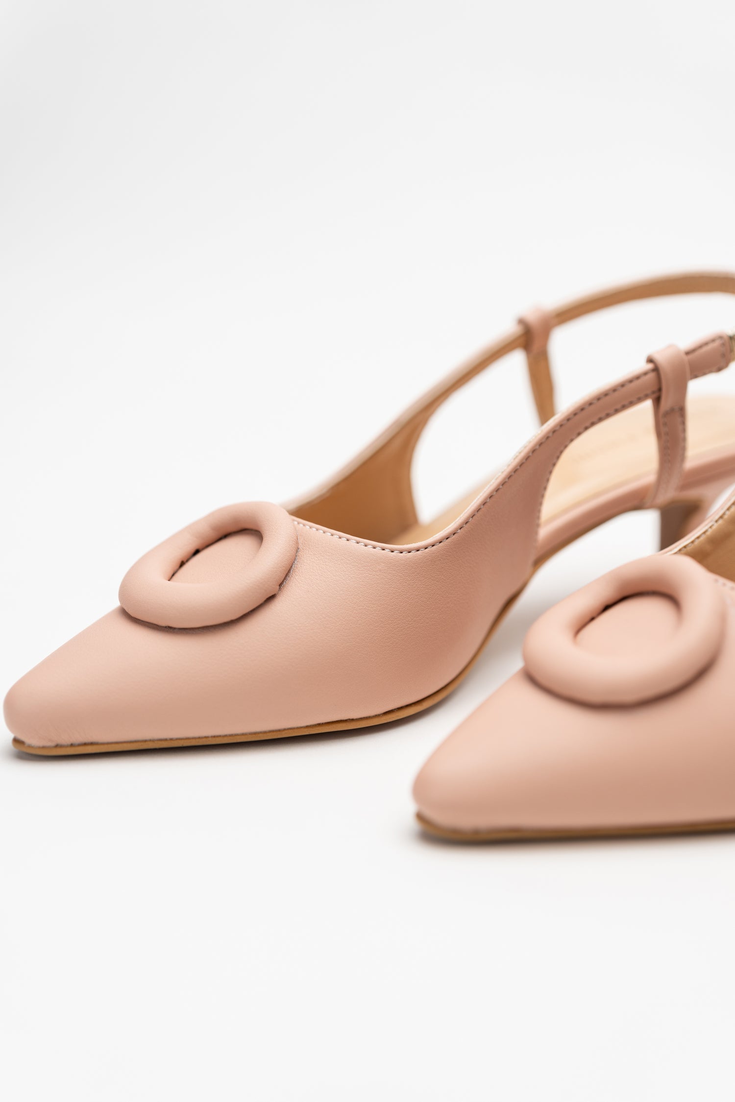 Taupe Slingback Heels - Hustle N Holla