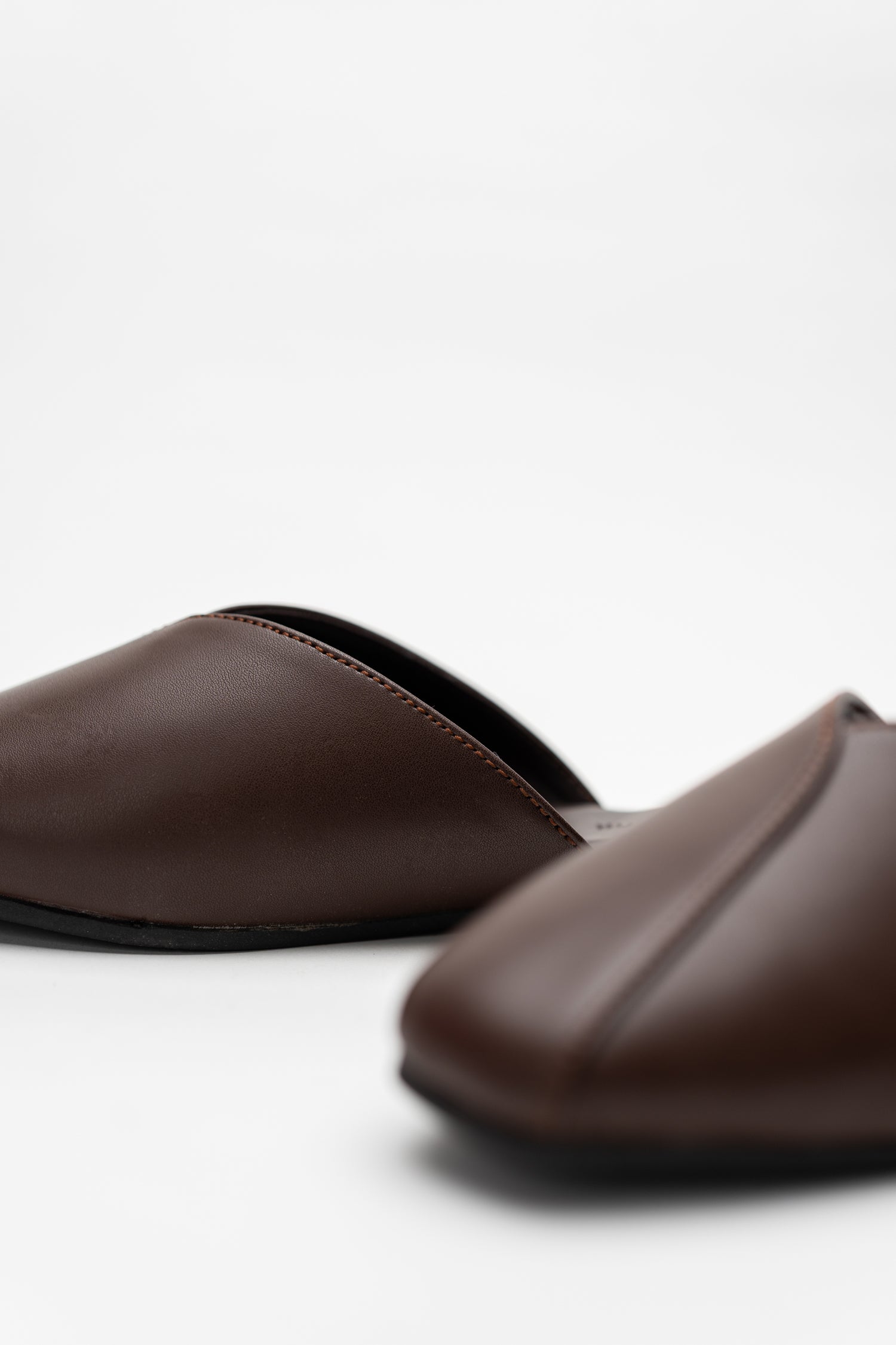 Brown Sqaure Toe Mules - Hustle N Holla