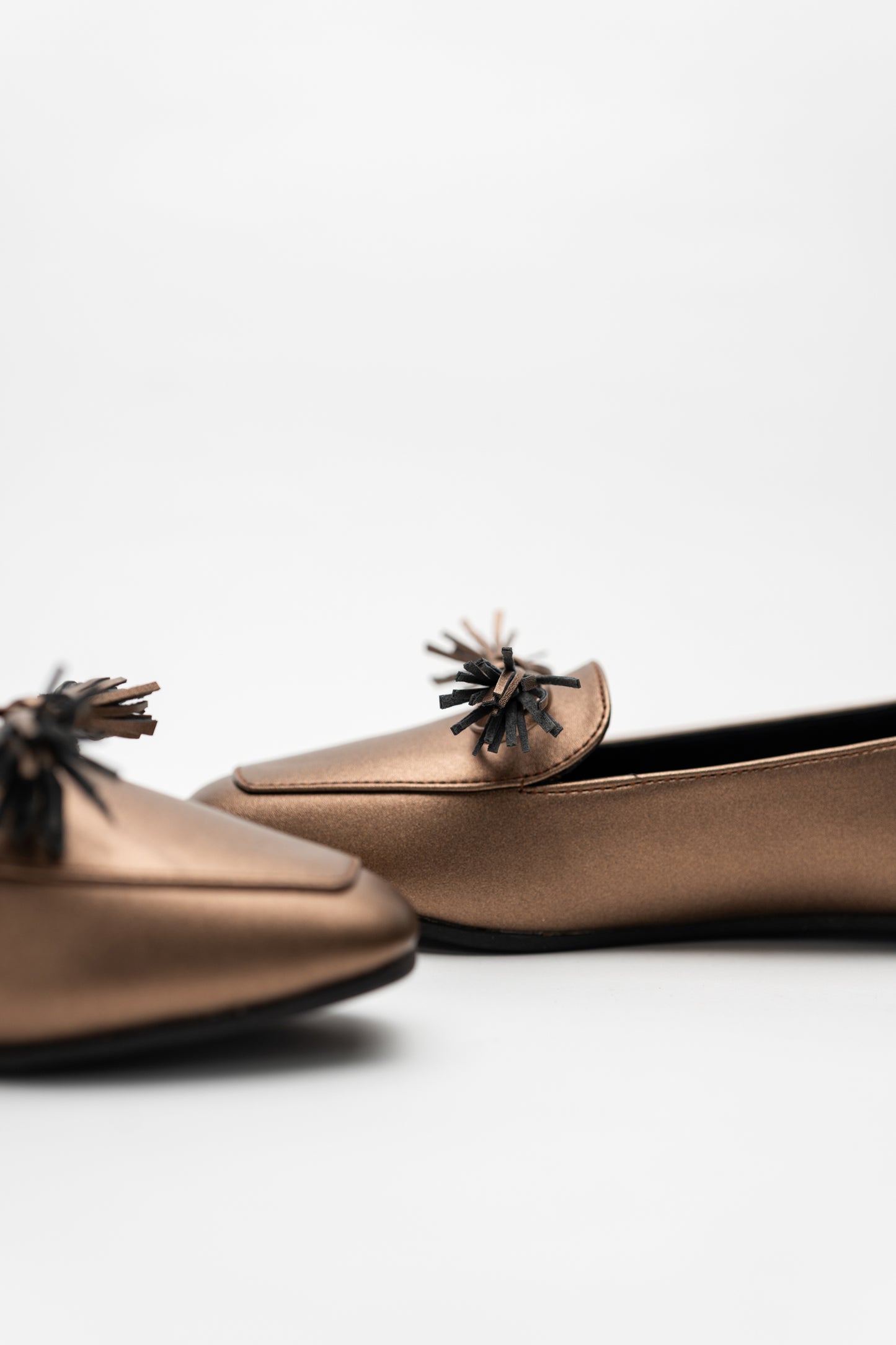 Bronze Metallic Loafers - Hustle N Holla