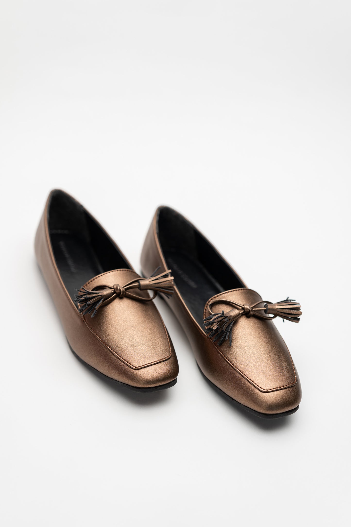 Bronze Metallic Loafers - Hustle N Holla
