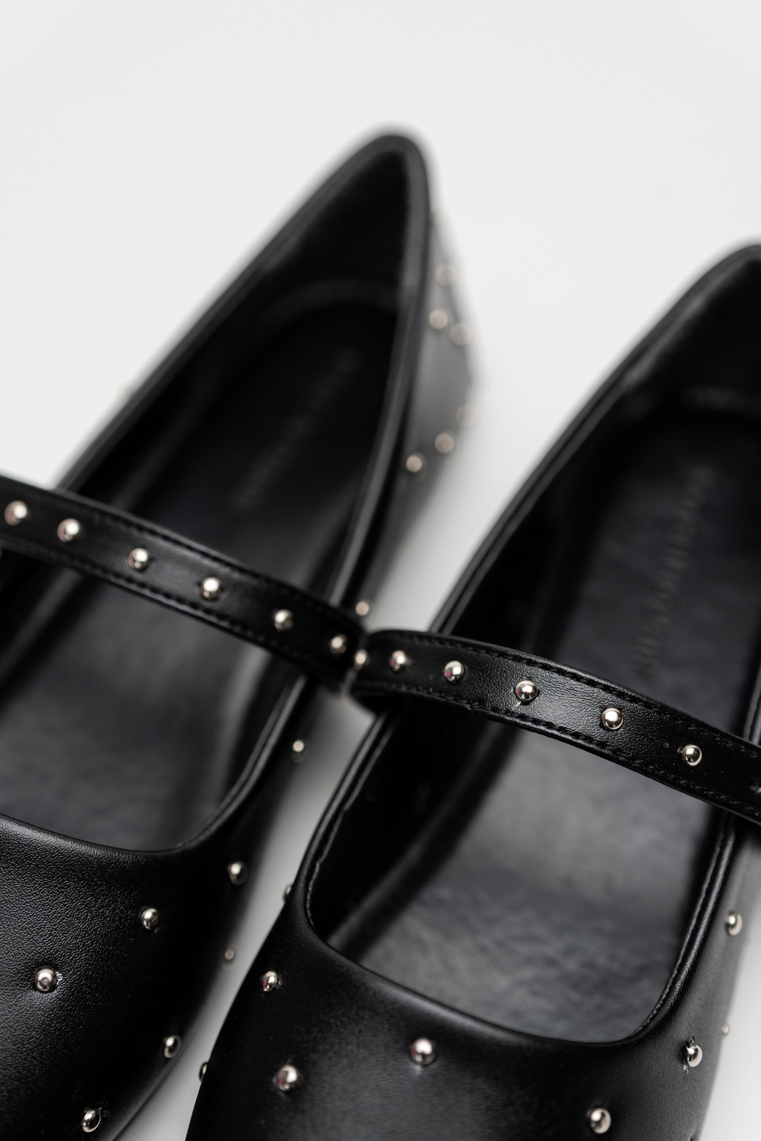 Black Studded Mary Jane Flats - Hustle N Holla