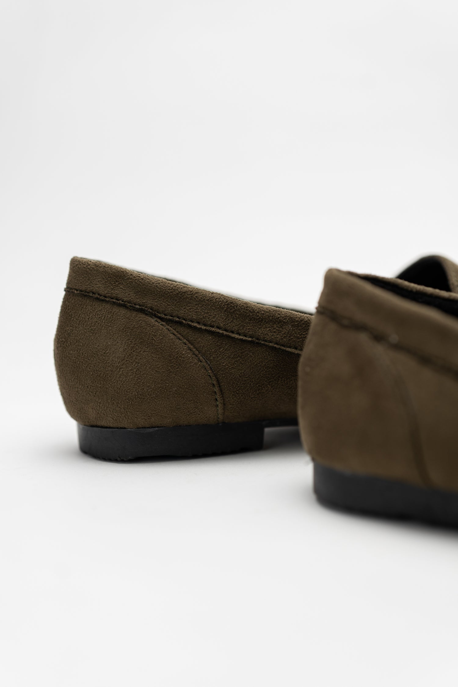 Olive Green Suede Loafers - Hustle N Holla