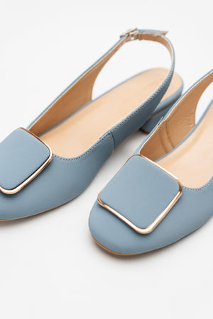 Light Blue Slingback Heels - Hustle N Holla