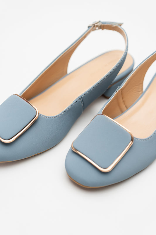 Light Blue Slingback Heels - Hustle N Holla