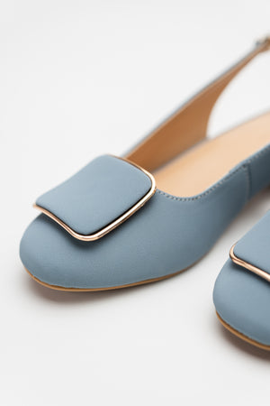 Light Blue Slingback Heels - Hustle N Holla