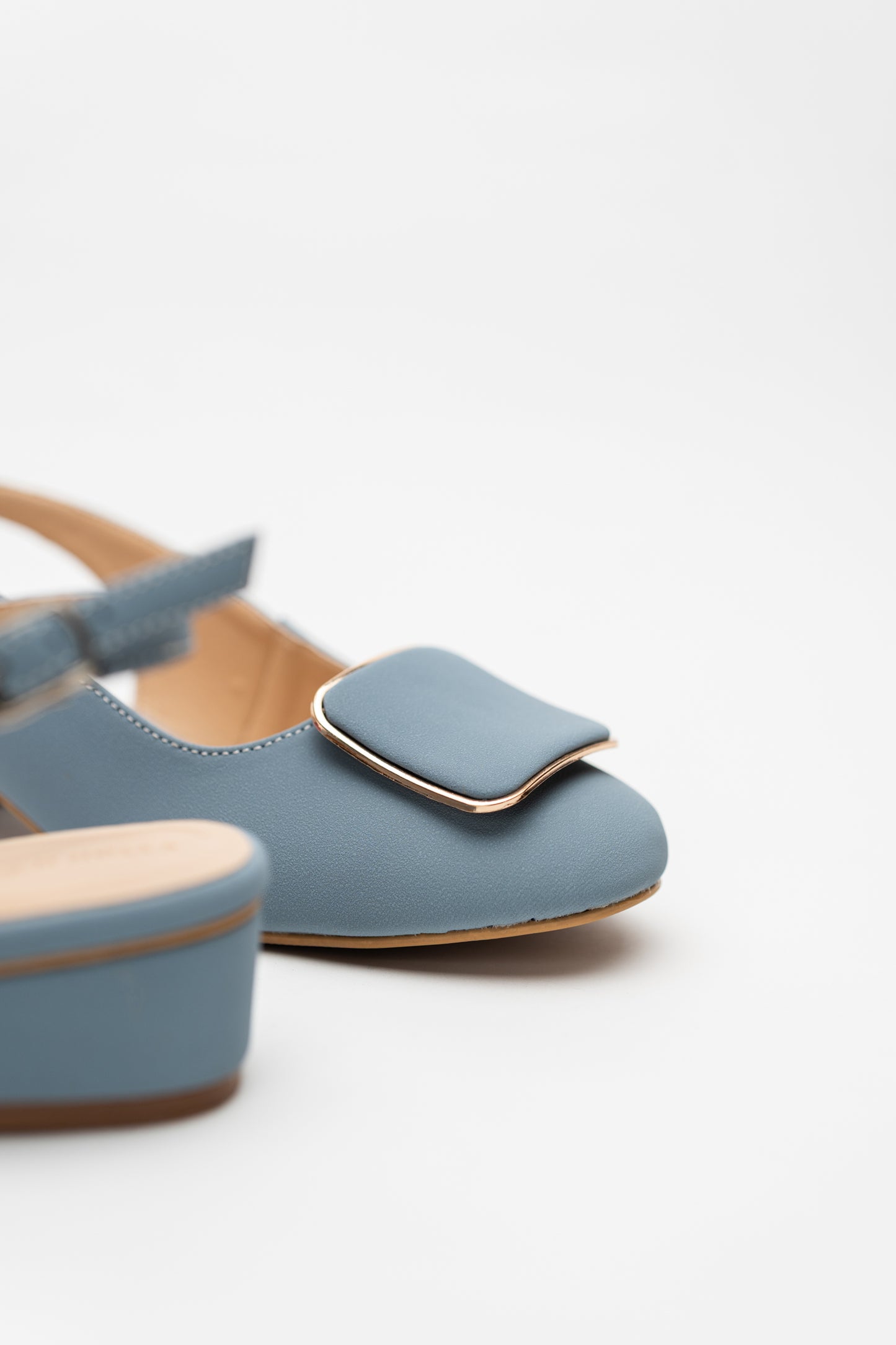 Light Blue Slingback Heels - Hustle N Holla
