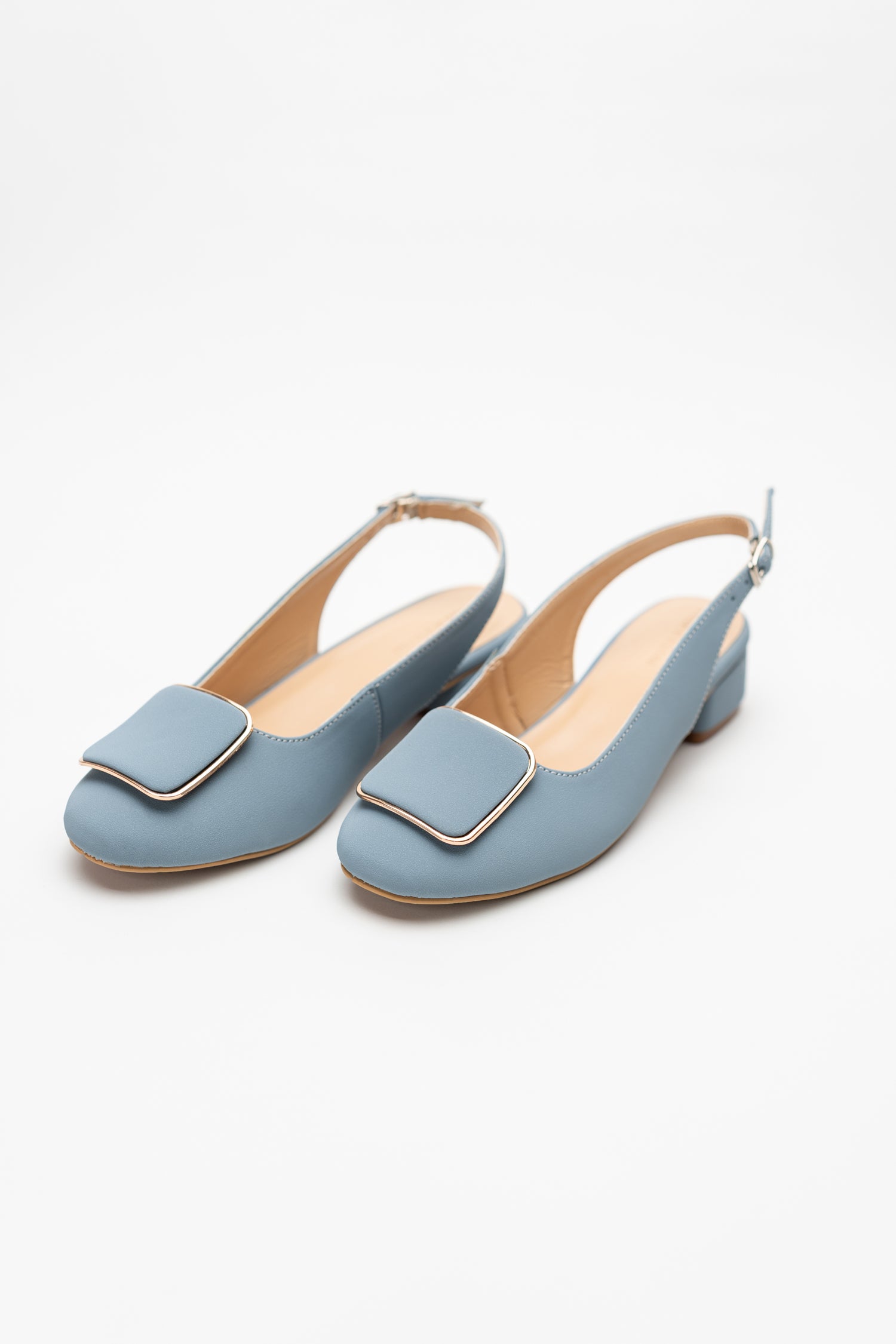 Light Blue Slingback Heels - Hustle N Holla