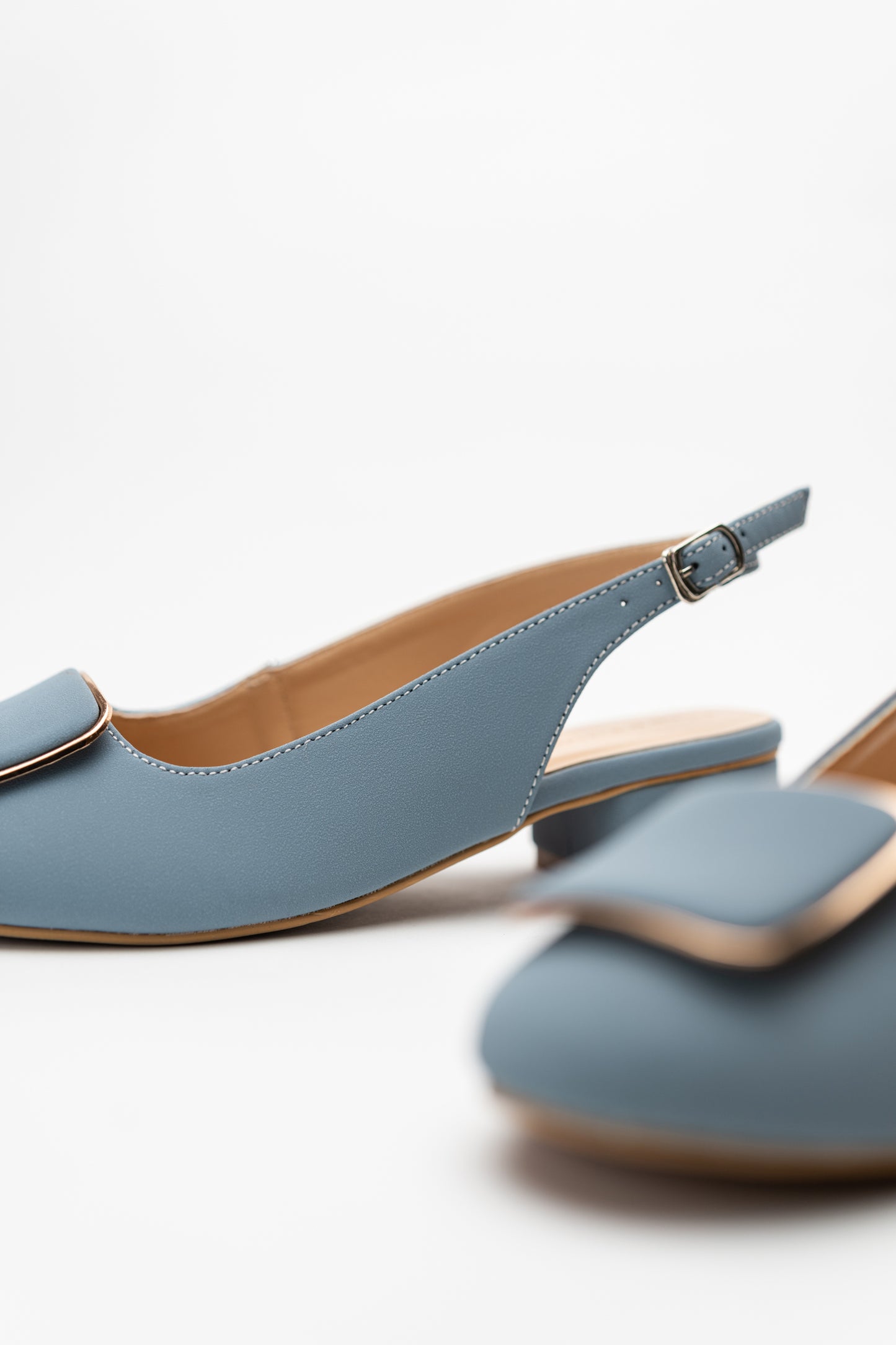 Light Blue Slingback Heels - Hustle N Holla