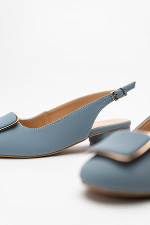 Light Blue Slingback Heels - Hustle N Holla